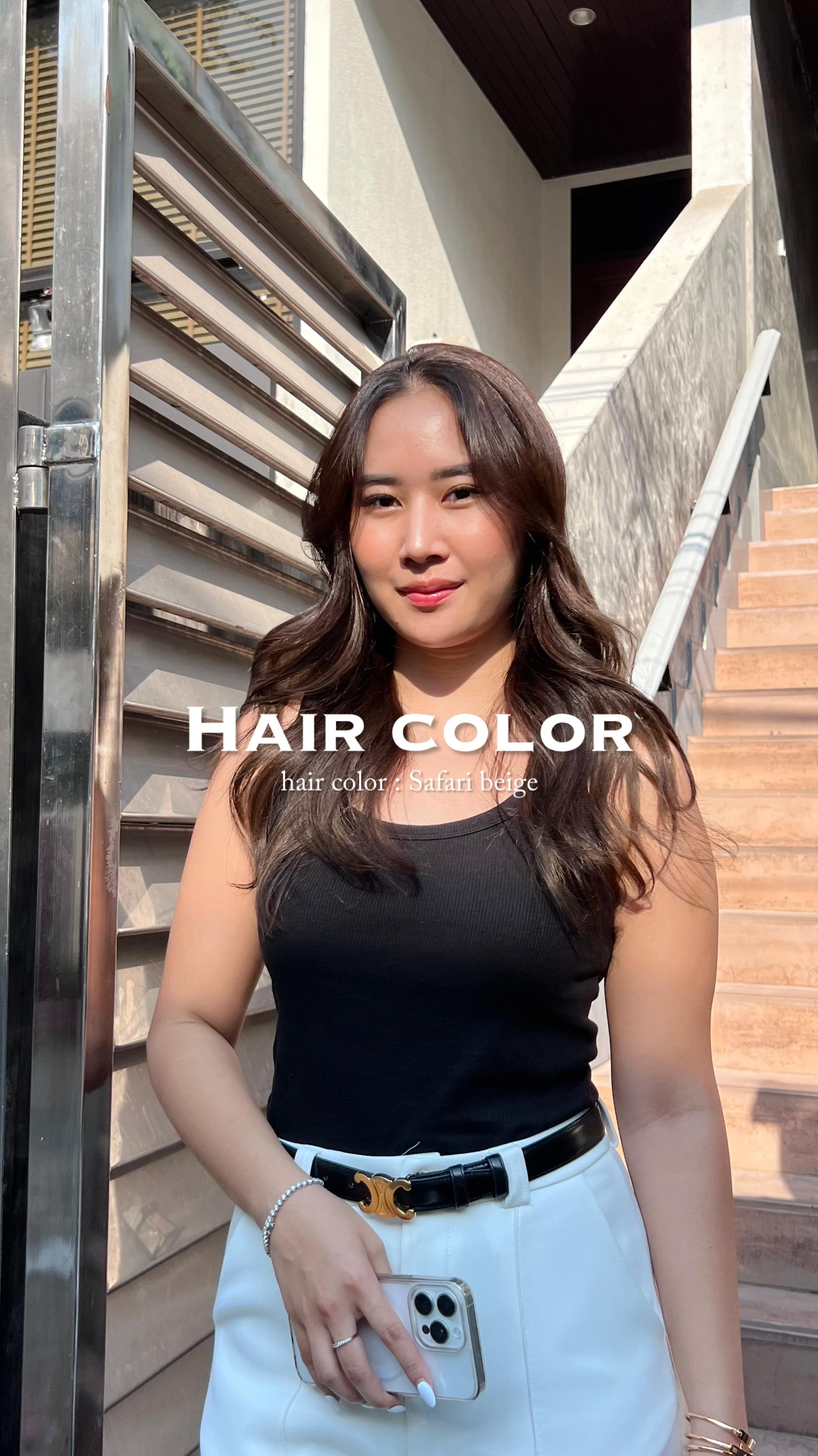 Style : Long x Lowlights Color :  Safari Beige. 🪶 :...