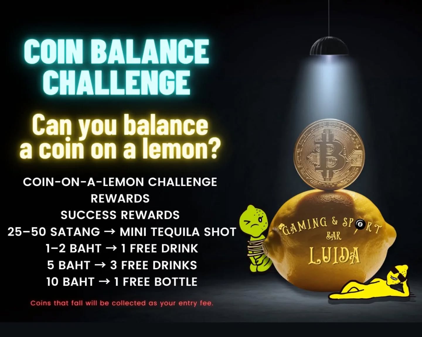 🎯 ชาเลนจ์บาลานซ์เหรียญบนมะนาว! 🍋 คุณสามารถวางเหรียญให้บนมะนาวทีลอยอยู่ในน้ำได้ไหม? . 🪙 กติกา "เหรียญบนมะนาว" ลองวางเหรียญบนมะนาวที่ลอยอยู่ในน้ำได้ หากทำสำเร็จ...
