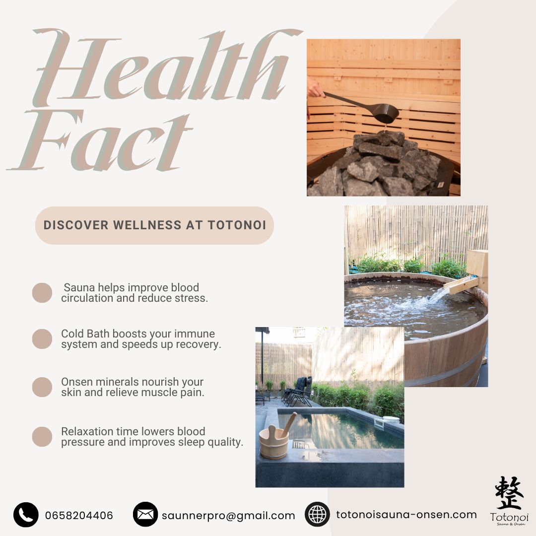 🩺 Health Fact 🔥 Sauna helps improve blood circulation and...