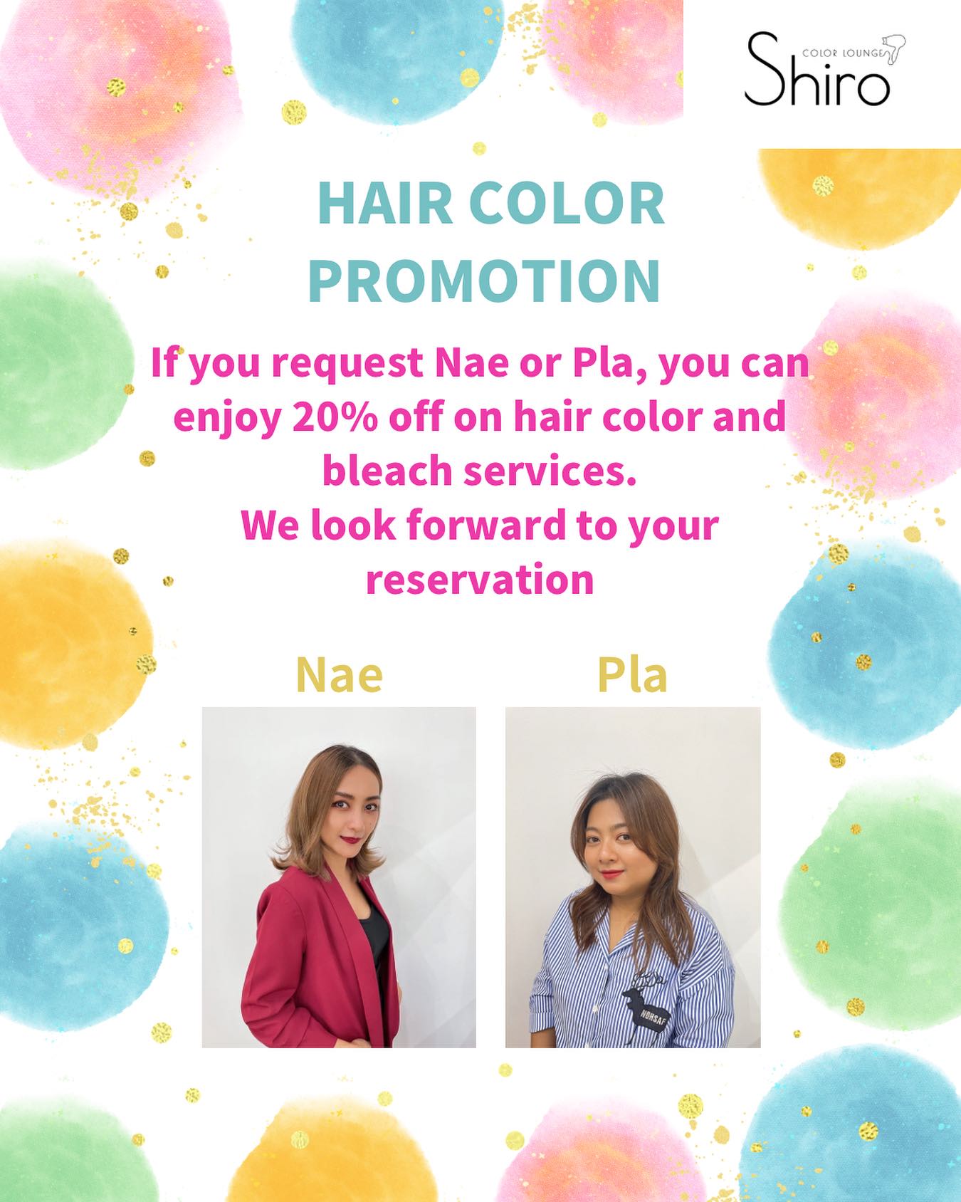 ✨ โปรโมชันทำสีผมใหม่ ✨ ตั้งแต่วันที่ 1 ก.ย. → ลด 20% ทุกเมนูสีผม!...