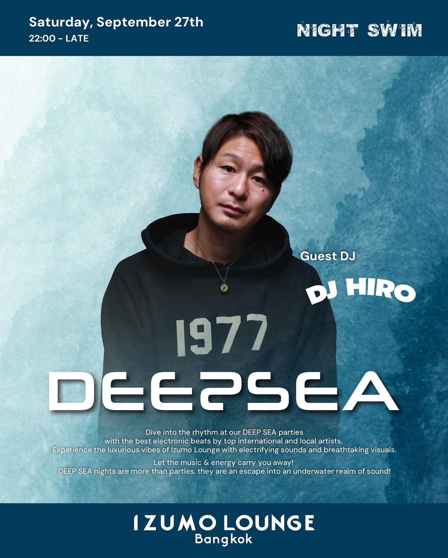 🦈 Deep Sea vibes this Saturday with the return of...