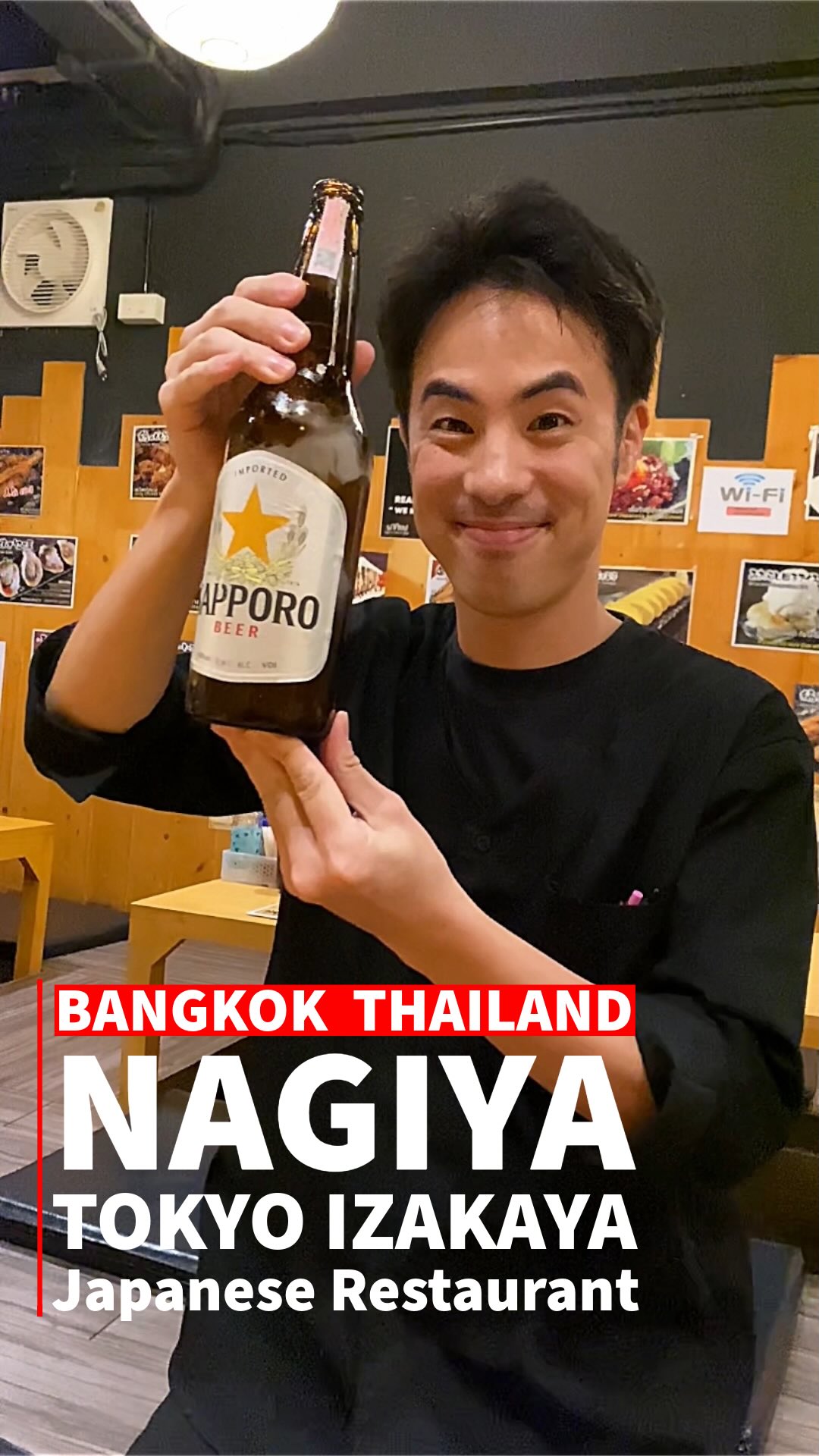 NAGIYA TOKYO IZAKAYA in Thailand. He confidently poured me a...