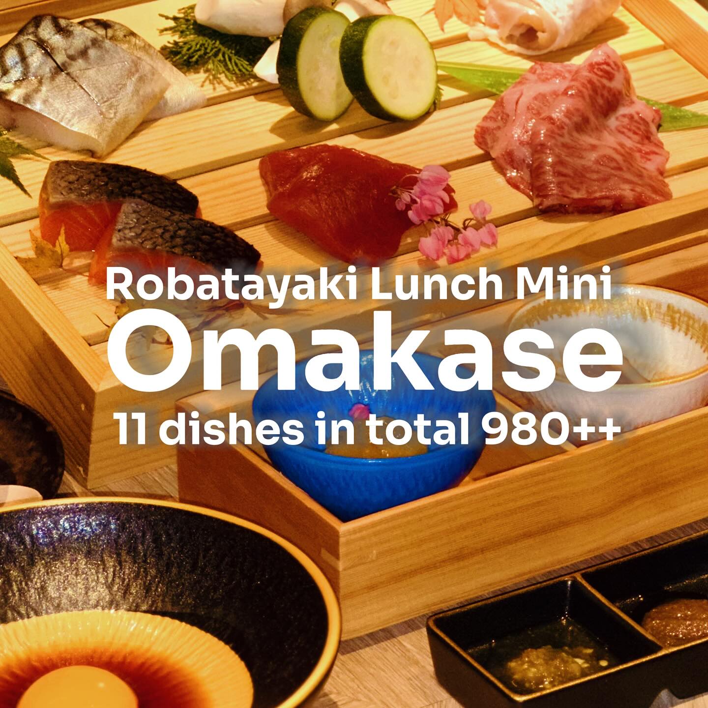 มื้อกลางวันสุดพิเศษ – โรบะตะยากิ มินิ OMAKASE
เปิดให้บริการ 16 ตุลาคม เวลา 12:00 น.

เพลิดเพลินกับอาหารทะเล เนื้อ และผักตามฤดูกาล
ที่ย่างด้วยเตาถ่านสไตล์ญี่ปุ่นแบบ Robatayaki และ Irori

980++

• ออเดิร์ฟ 3 อย่าง
• สลัดผักสด
• ซุปมิโสะ
• ไข่ตุ๋นญี่ปุ่น (Chawanmushi)
• ข้าวหม้อดิน
• ปลาทูน่าบลูฟินย่างซอส
• ผักย่าง 2 ชนิด
• แซลมอนย่างกึ่งสุกกึ่งดิบ ราดไข่ปลาแซลมอน
• ปลาย่างประจำวัน
• ไก่อบแห้งย่าง
• วากิวสันนอก “Yaki-Suki” (ย่างบาง ๆ กับไข่แดง)
• ของหวาน

เมนูเสริม (สั่งเพิ่มได้):
• ชุดข้าวหน้าปลาไหล (มินิ ฮิทสึมะบุชิ)
• ชุดข้าวต้มปลาไท (มินิ ชะสึเกะ)
• ซาชิมิรวม
• ไข่ปลาแซลมอน (อิคุระ)
• หอยเม่นญี่ปุ่น (อุนิ)

ให้บริการเฉพาะที่นั่งเคาน์เตอร์เท่านั้น
สามารถจองโต๊ะได้ที่ ลิงก์ในโปรไฟล์ Instagram ของเรา

ランチ限定 炉端焼き　ミニOMAKASE
【10月16日　12:00オープン】
致します！

炉端焼き•囲炉裏焼きで焼き上げる
魚やお肉、野菜をお楽しみいただけます。

980++
•前菜3種
•野菜サラダ
•お味噌
•茶碗蒸し
•土鍋炊き　ご飯
•本マグロ　タレ焼き
•焼き野菜2種
•サーモンレア焼き　イクラのせ
•本日の焼き魚
•鶏の一夜干し
•和牛サーロイン　焼きすき
•デザート

追加
•ミニ　鰻ひつまぶしセット
•ミニ　鯛茶漬けセット
•お刺身盛り合わせ
•イクラ
•雲丹
もご用意しております。

※カウンター席限定となりますので
予めご了承ください。

Instagram プロフィール欄より
ご予約いただけます。

Lunch Exclusive – Robatayaki Mini Omakase
Opening on October 16th at 12:00 PM!

Enjoy premium fish, meat, and seasonal vegetables grilled over charcoal in traditional robatayaki and irori styles.

980++

• 3 kinds of appetizers
• Fresh vegetable salad
• Miso soup
• Chawanmushi (steamed egg custard)
• Claypot-cooked rice
• Grilled bluefin tuna with tare sauce
• 2 kinds of grilled vegetables
• Robata-grilled salmon (rare) topped with ikura
• Today’s grilled fish
• Overnight-dried grilled chicken
• Wagyu sirloin “Yaki-Suki” (lightly grilled with egg yolk sauce)
• Dessert

Optional Add-ons:
• Mini Unagi Hitsumabushi Set
• Mini Sea Bream Chazuke Set
• Assorted Sashimi Platter
• Ikura (Salmon Roe)
• Uni (Sea Urchin)

Available for counter seats only.
Reservations can be made via the link in our Instagram profile.

#bangkokrestaurant 
#bangkoktravel 
#bangkokrestaurant 
#bangkokstreetfood 
#bangkokfoodie 
#bangkokjapaneserestaurant apanese