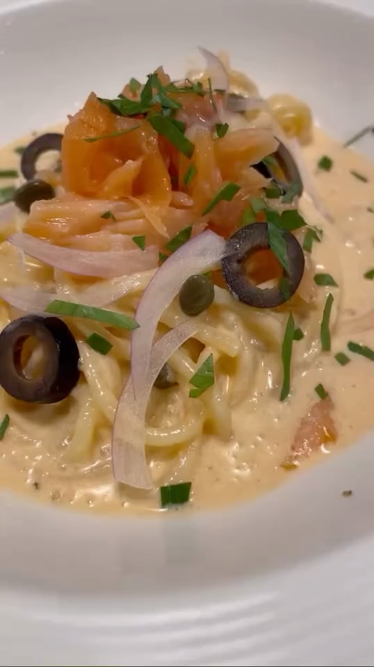 🎏 Dive into a sea of flavors this week with our new special menu: Shopmade Smoked Salmon Cold Spaghetti! 🍣✨  refreshing cold salmon sauce and topped with our smoked salmon, crafted in-house for that perfect melt-in-your-mouth experience. 🍝 

Limited portion! Don't Miss out :)