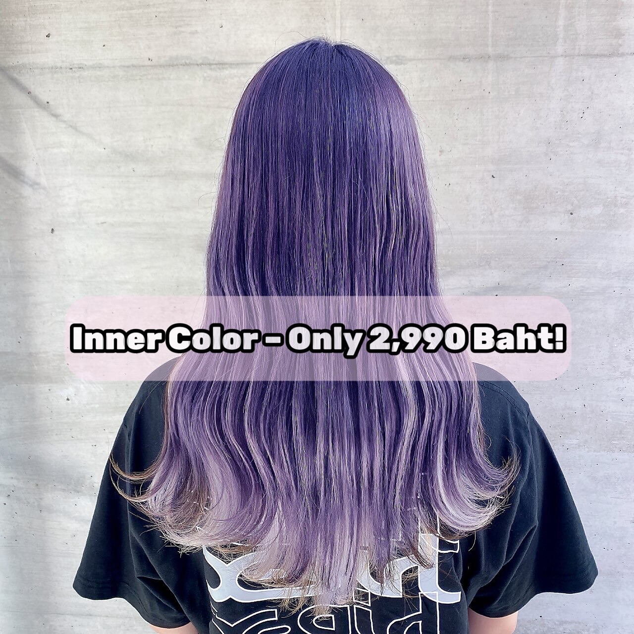 Add a pop of color with our Inner Hair Color package!

“Special Inner Hair Coloring Package – 2,990 Baht Only!”

[ADDITIONAL 500 BATH FOR HAIR LENGHT OVER 20 INCHES]

We use High quality products from Japan #milbon #arimino

🚘 ฟรีที่จอดรถ
👇🏻
Booking : 📕
Line oa @cyanbkk
Tel. 020092616
Open hours :⏰
Everyday 9.30-18.30 น.
#fyp #innercolor #日経サロン #japanesefashion 
#สีผม  #สีผมสวยๆ #Treatment#ตัดผมสไตล์ญี่ปุ่น #ทำสีผมสไตล์ญี่ปุ่น#ออกแบบทรงผม #balayage #Airtouch #highlights #ยืดวอลลุ่ม #layerscut
#antiorange #antiyellow #milbonthailand #ariminothailand#สีผมยอดฮิต #ติดเทรนด์ #สีผมแฟชั่น #ร้านทำผมใกล้คุณ #color #haircolor #haircolorspecialist #กรุงเทพ #ร้านทำผมทองหล่อ