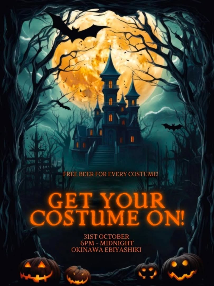 🎃 Special Halloween Offer! 👻

Still don’t know where to go this Halloween (October 31st)?

Come to Okinawa Ebiyashiki dressed in your best costume and get a free beer! 🍺

📸 Take a photo in your Halloween costume at Okinawa Ebiyashiki and join us for a night full of fun, laughter, and spooky vibes with your friends and family!

Let’s make it a Halloween to remember!
See you all at Okinawa Ebiyashiki! 🎃👻 

Ps : We recommend using only black/dark colors for Halloween costumes.

📍Location: https://maps.app.goo.gl/DJ96tUMGKjTcTL339?g_st=al

#okinawaebiyashiki #Halloween #specialoffer #freebeer #btsphromphong #soi26sukhumvit