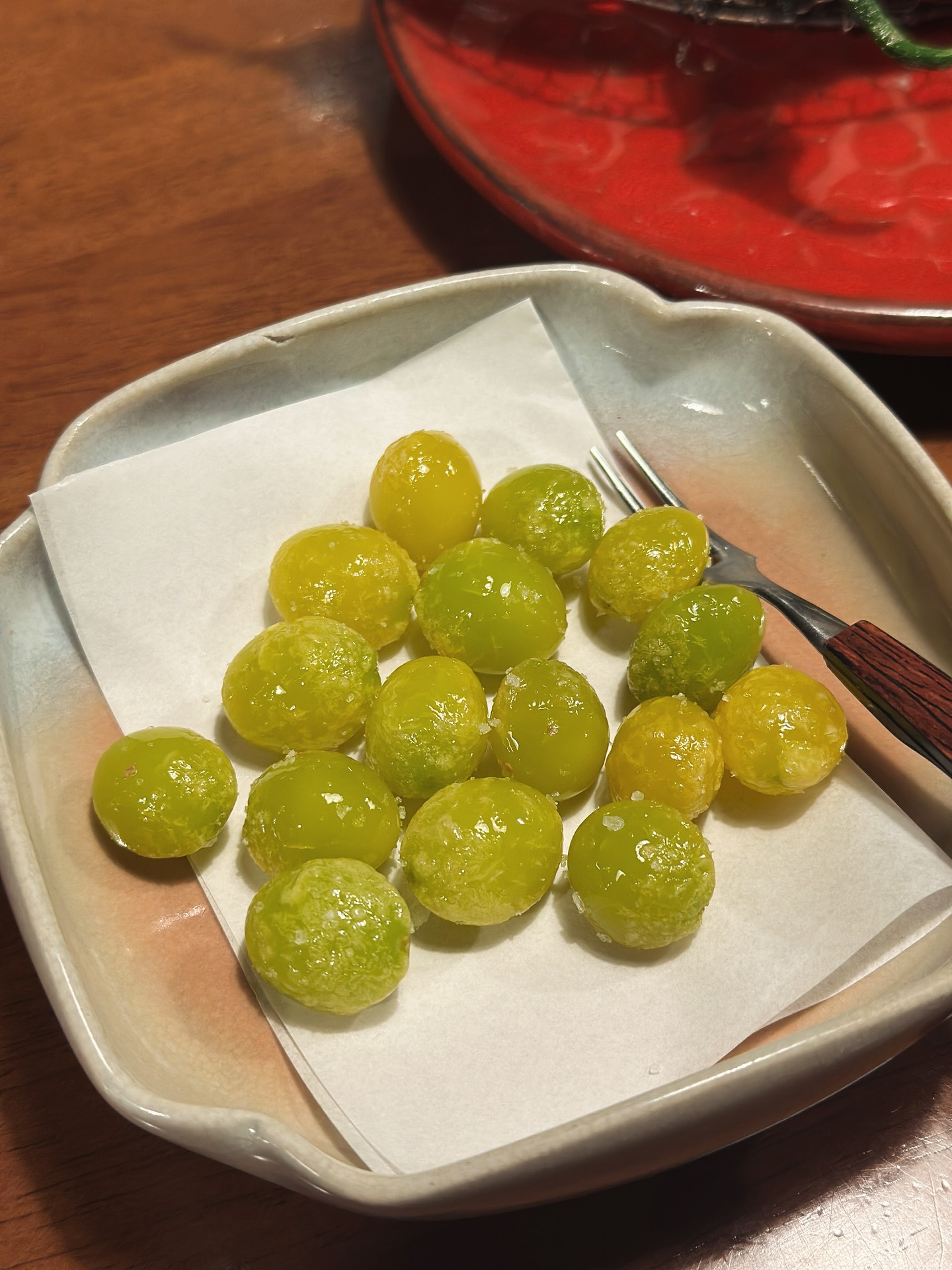 😋Monthly specials: Deep-fried Ginkgo from Niigata and Organic Shishito Sweet Peppers 🫑✨ #kenjislab