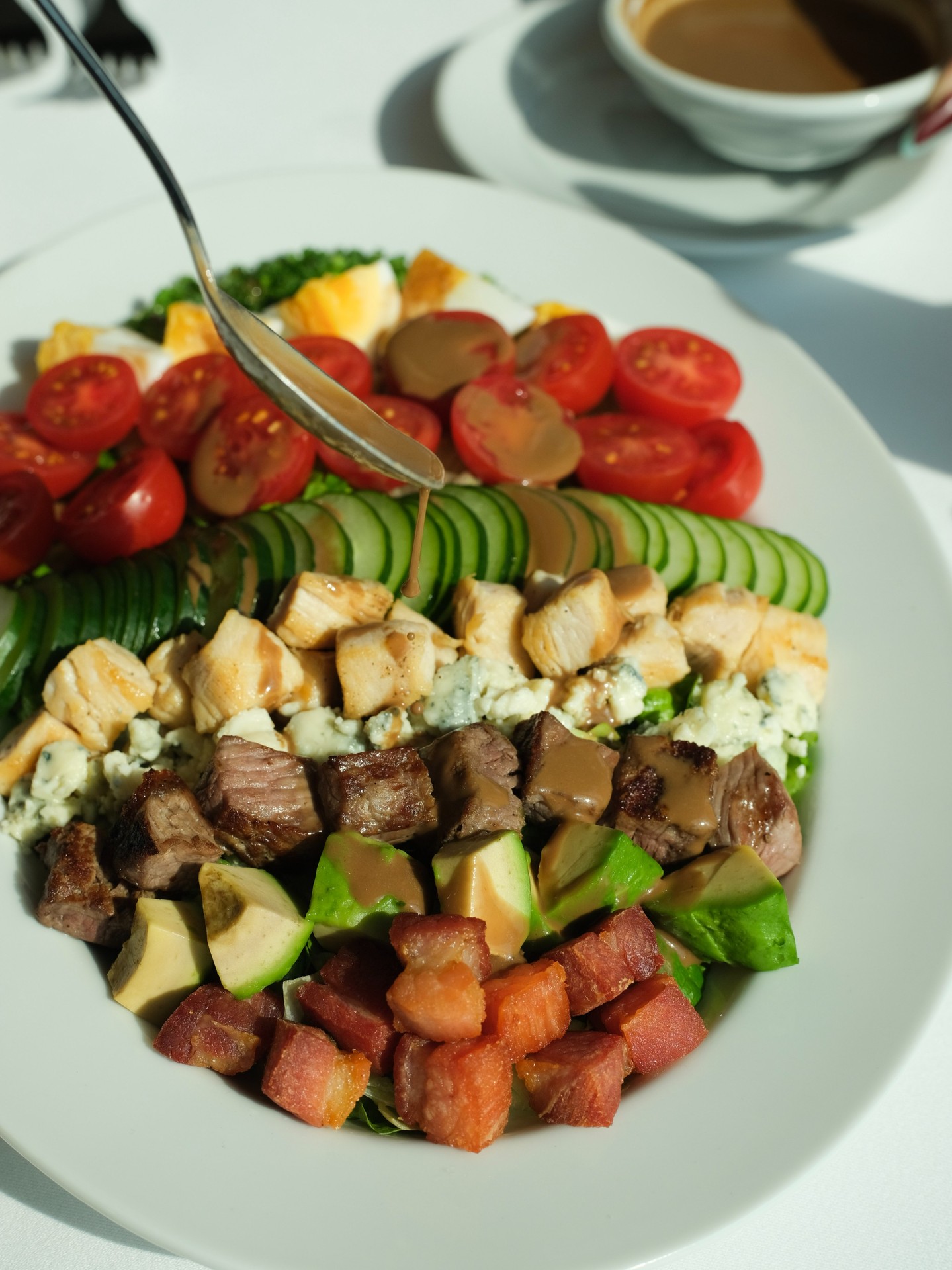 A vibrant medley of flavors and textures. Wolfgang’s Cobb Salad features USDA dry-aged beef, crisp greens, and creamy blue cheese—crafted for a wholesome, indulgent bite.

Reservation: 064-567-2929
Mon-Sun: 11:30 AM - 11:30 PM
3rd floor, The Storeys Building, One Bangkok

#WolfgangsSteakhouseThailand