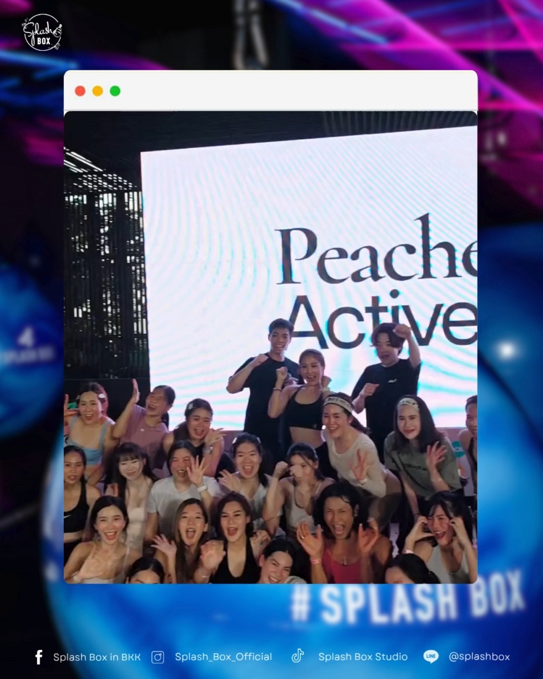 ✨ SPECIAL CLASS ALERT ✨ Peaches Wellness x Splash Box present "DARK BEAT BOXERCISE" with PUNCH & TOPTEN!

📅 29 Nov | 18.00 - 19.00 
📍 Nextopia, Siam Paragon 
🎟️ 490 THB (30 spots only!)

Book now!

🔥 MEMBERS! Contact us on LINE @splashbox for your FREE class code! 🤩

Remark: 1 person / 1 Code Only

#SplashBoxStudio​ #Splashbox
#NextopiaByPeaches #PeachesWellnessInTheCity #PeachesActiveClub