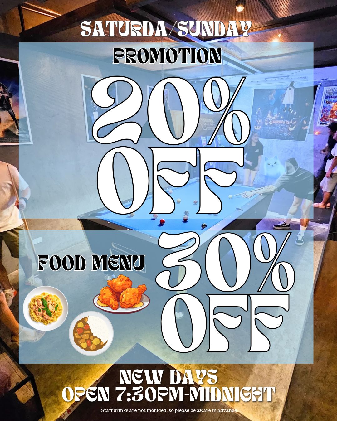 日曜日の夜は、落ち着いて楽しめるバーへ。
Newdaysはバンコク・プロンポンにある、
食事もお酒も楽しめるバーです。

店内キッチンで作る手づくりの料理は、
唐揚げ、パスタ、枝豆、フライドポテトなど、
軽い食事からしっかりした一皿までご用意しています。

ダーツやビリヤードもあり、
1人で静かに過ごす夜にも、仲間とゆったり過ごす夜にも。
日曜日の締めくくりにちょうどいい場所です。

📍 プロンポン駅から徒歩約6分（Sukhumvit 41–43）

Sunday night plan?
Newdays is a bar in Phrom Phong, Bangkok,
where you can enjoy food and drinks in a relaxed setting.

Our homemade-style dishes include
karaage, pasta, edamame and fries,
perfect for a casual dinner with drinks.

Darts and billiards are also available.
A calm place for solo guests or small groups.
Ideal for ending your weekend.

📍 About a 6-minute walk from Phrom Phong Station

周日晚上想轻松一点？
Newdays 是曼谷澎蓬的酒吧，
可以享用料理和酒，气氛舒适放松。

现做料理有炸鸡、意面、毛豆、薯条等，
适合当晚餐或小酌。

店内有飞镖和桌球。
一个人或和朋友都合适。
周末夜晚的安静选择。

📍 距离 Phrom Phong 站步行约 6 分钟

#バンコクバー
#BangkokNightlife
#プロンポンナイト
#BangkokBar
#バンコクグルメ
#BangkokEats
#PhromPhong
#Sukhumvit41
#NewdaysBangkok
#唐揚げ
#曼谷吃吃喝喝
#曼谷美食
#DartsBangkok
#BilliardsBangkok
#weekendbangkok