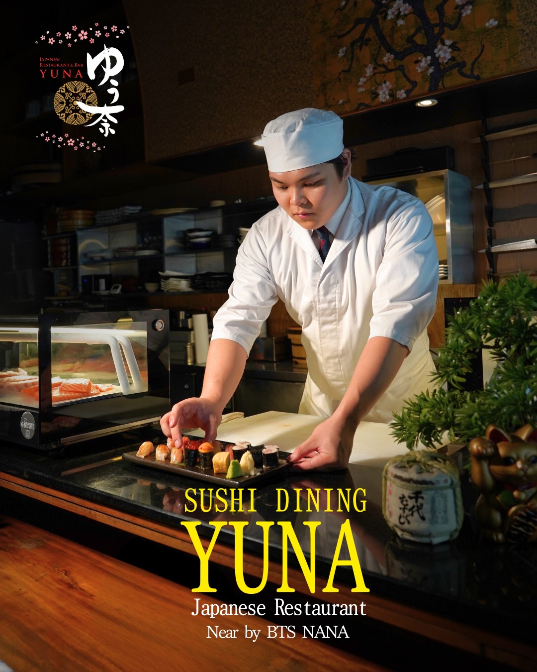 Fresh seafood flown in from across Japan, hand-selected and crafted by our chefs at the counter.
Enjoy true Edo-style sushi with red-vinegared rice and an unforgettable live experience.

日本全国から空輸される新鮮な海鮮を、職人がその日の状態を見極めてカウンターで握る本格寿司。
赤酢のシャリとともに、ライブ感あふれる一皿をお楽しみください。
📍 Near BTS Nana
　 Sukhumvit 11/1 Alley
📞 Tel: 02-067-2602
⏰ 11:00–02:00

For reservations, please call or DM us.
#sushibkk #japanesefoodbkk