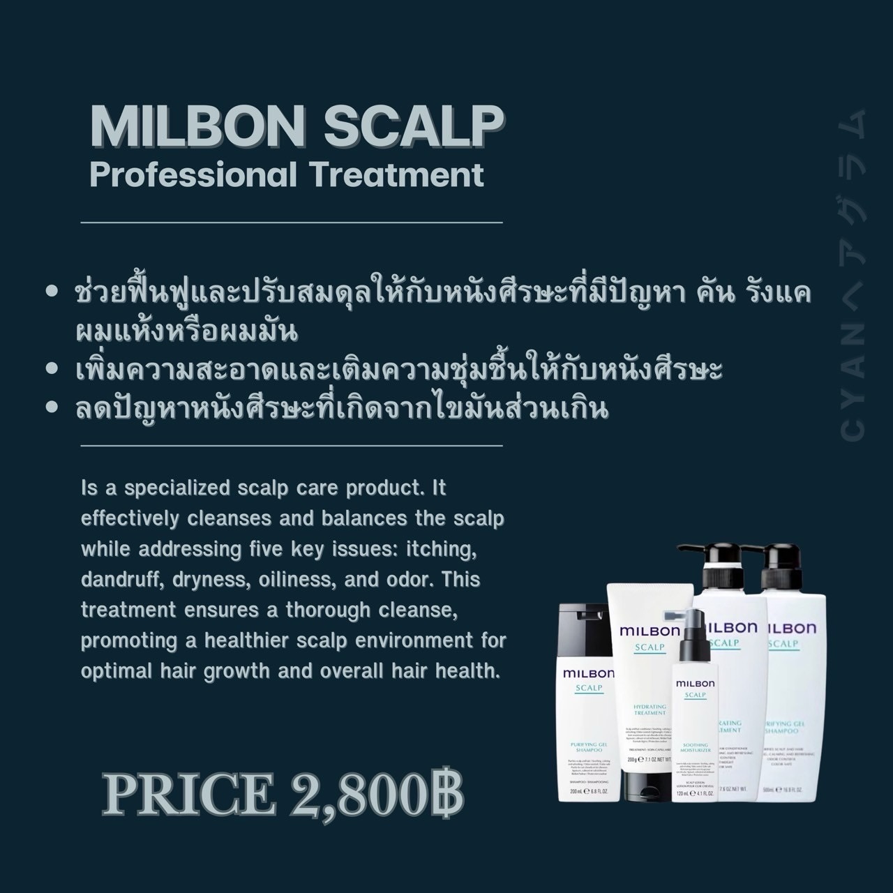 “Transform Damaged Hair into Beautiful, Healthy Hair
with 10% Off Our Hair Treatment.”

We use High quality products from Japan #milbon #arimino

Booking : 📕
Line oa @cyanbkk
Tel. 020092616
Open hours :⏰
Everyday 9.30-18.30 น.
#สีผม  #สีผมสวยๆ #ตัดผมสไตล์ญี่ปุ่น #ทำสีผมสไตล์ญี่ปุ่น#ออกแบบทรงผม #balayage #Airtouch #Airtouchbalayage #highlights #ยืดวอลลุ่ม
#antiorange #antiyellow #milbonthailand #ariminothailand#บิวตี้ #แฟชั่น  #สีผมยอดฮิต #ติดเทรนด์ #สีผมแฟชั่น #ร้านทำผมใกล้คุณ #color #haircolor #haircolorspecialist #กรุงเทพ #ร้านทำผมทองหล่อ #ร้านดังทองหล่อ #ทองหล่อซอย11