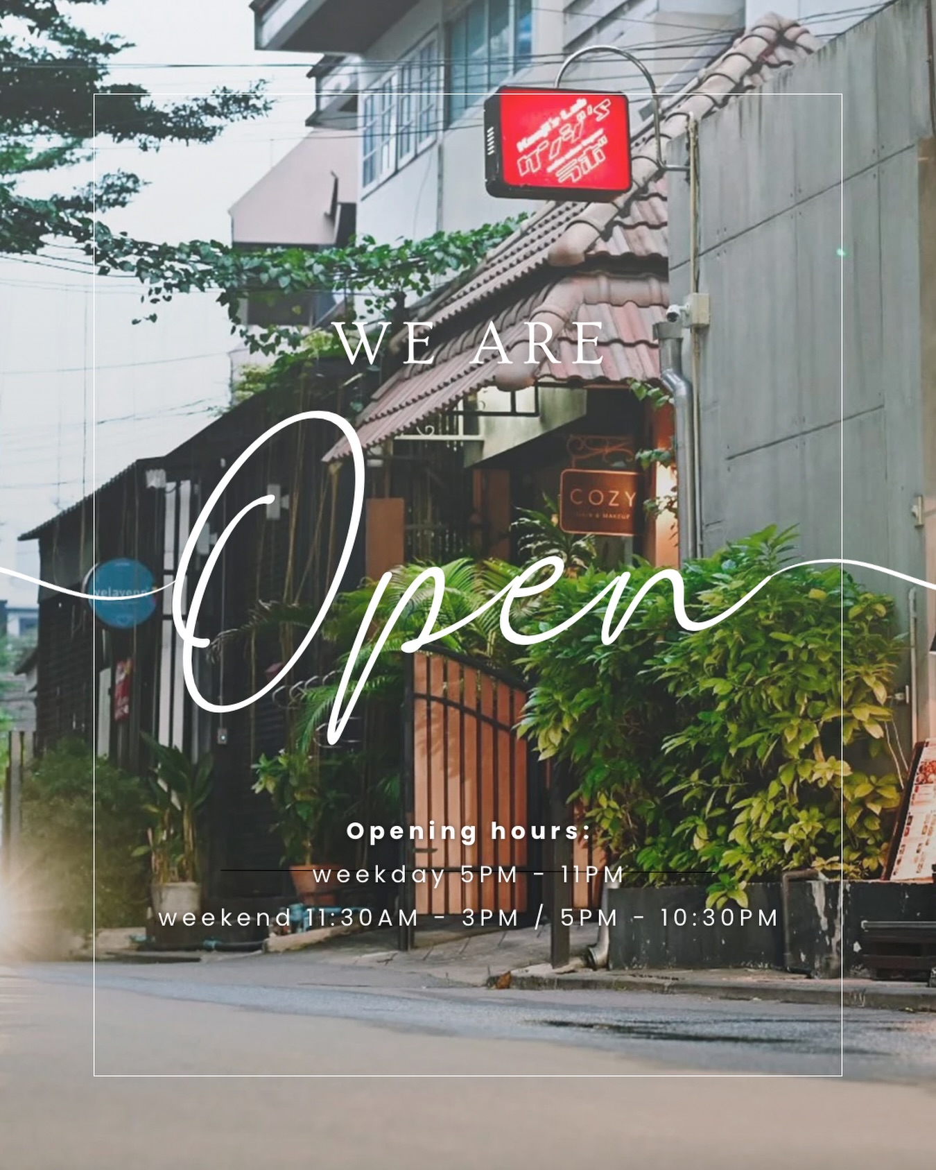 We’ve missed you! 👋 After a quick holiday reset, the Kenji’s Lab team is back in action. We’re firing up the kitchen and chilling the drinks as we speak.

Stop by for your favorites starting at 5 PM tonight.

🏠 Location: Thararom 2, Thonglor 
🗓️ Opening Hours: Weekdays 5 PM – 11 PM

#kenjislab #weareopen