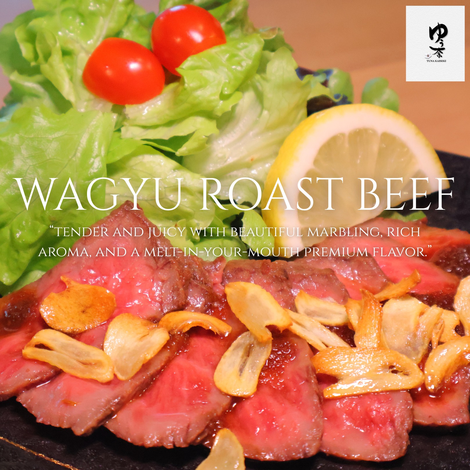 🥩 Wagyu Roast Beef 🥩
Premium Wagyu Roast Beef, slowly roasted to perfection.
Exceptionally tender, juicy, with beautiful marbling that melts in your mouth.
A luxurious dish crafted for true meat lovers.

วากิวโรสต์บีฟเนื้อนุ่มละมุน ย่างช้า ๆ จนได้ความฉ่ำกำลังดี
ไขมันแทรกสวย ละลายในปากทุกคำ เสิร์ฟพร้อมซอสสูตรพิเศษ
เมนูพรีเมียมที่สายเนื้อห้ามพลาด
________________________________________
Book Now 📞 : 088-983-9350
Japanese language 🇯🇵 : 083-079-0915
Open : Monday-Saturday 🗓️ 
Closed on Sunday
Opening hours
Lunch 11.00-15.00 (lo.14.30)
Dinner 15.00-22.00 (lo.21.30)
📩 Line Official : @572koplw (มี @) or click 👇🏻
https://lin.ee/oPWzAB8A
📩 yuna.bkk11@gmail.com
Follow YUNA KAISEKI 🗻
💌 Facebook : Yuna Kaiseki
💌 Instagram : yuna.kaiseki
⛩️ Yuna Kaiseki
📌 O-nes Tower 4 floor (BTS Nana)
S. Sukhumvit 6, Khlong Toey Subdistrict, Khlong Toey District, Bangkok, Thailand, Bangkok
#WagyuRoastBeef #WagyuBeef #PremiumMeat #JapaneseCuisine #MeatLovers