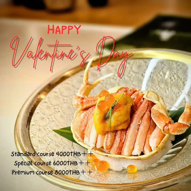 【𝖧𝖺𝗉𝗉𝗒 Valentine day with omakase sushi】
▷▶︎▷LINE→@sushimisakinobu▶▷

さてついに2月に突入!!
今月はバレンタインデー(Valentine day)
もございます!!

お席に限りがございますので
お早めにご予約のほどよろしくお願い申し上げます!!

2月になってメニューも変わり
更には美味しい日本直送の食材も豊富です！

歓送迎会や貸切、ケータリングも対応させていただきますので
お気軽にご連絡くださいませ！

皆様にお会いできるのを心よりお待ちしております！

Location: 
50 GMM Grammy PLACE, Sukhumvit 21 Rd. (Asoke), Khlongtoeinuea,Wattana, Bangkok 10110, Thailand

Sushi Misaki Nobu (GMM grammy place BF1)
chef 【NOBU】

Reservation: 
Sushi Misaki Nobu/062-495-2386

Dine-in time: 
12:00-lunch time open
17:00-dinner time open
※anytime customer choose reservation time
close 22:00
close every Monday

menu:
1.standard course 4000THB
2.special course 6000THB
3.Premium course 8000THB

#sushimisaki
#sushimisakinobu
#鮨みさき
#鮨みさき伸
#バンコク
おまかせ
Bangkok
omakase
sushi
鮨
寿司
タイ
Thailand
デート
接待
バレンタイン
バレンタインデー
Valentine
Valentineday