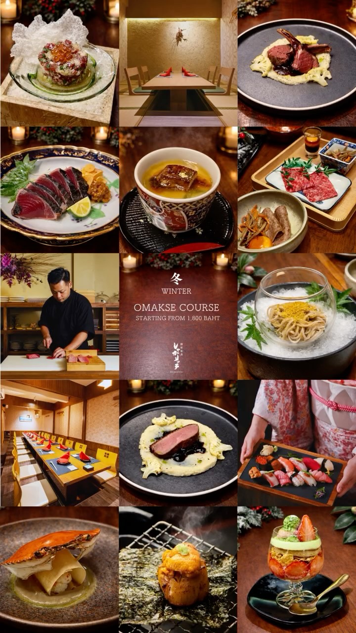 個室和食しゃかリッチ
冬限定のおまかせコース。

旬の食材を丁寧に仕立てた、
接待・会食に最適な一席です。
※完全予約制

-———————
คอร์สโอมากาเสะฤดูหนาว
พร้อมวัตถุดิบพรีเมียมตามฤดูกาล

ดินเนอร์ระดับไฮเอนด์
ในห้องส่วนตัวสุดหรู
※สำรองที่นั่งเท่านั้น

-———————
Winter Omakase Course
crafted with seasonal ingredients.

A refined private dining experience
for special occasions.
※Reservation required

*-*-*-*-*-*-*-*-*-*-*-*-*-*-*-
📝 For reservations and inquiries, 
contact us on LINE!
＠shakarich
*-*-*-*-*-*-*-*-*-*-*-*-*-*-*-*-

🍴SHAKARICH
📍Shilom Surawong
🕚11:00-Late
📞02-086-7898
🚪15 Private Rooms
(From 2P up to 20P)
🅿️Charn Issara Tower 1
🚄4 min walk from BTS Sala Deang

📍Thonglor Soi 14
🕚11:00-late
📞02-045-4032
🚪12 Private Rooms
(From 2P up to 22P)
🅿️Thonglor13 Home Place

#Shakarich #OmakaseCourse #個室和食 #BangkokJapanese #PremiumDining โอมากาเสะ FineDiningBangkok PrivateDining 冬の味覚 BangkokRestaurant