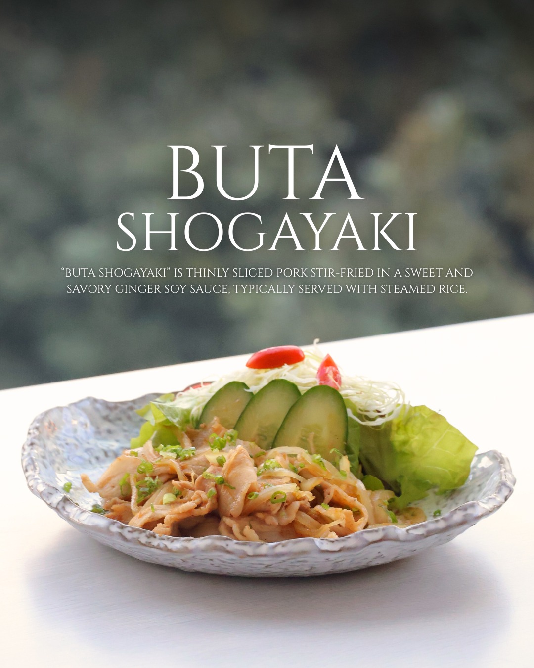 Buta Shogayaki 🐷✨
Thinly sliced pork stir-fried in a sweet and savory ginger soy sauce, perfectly paired with steamed Japanese rice. Simple, comforting, and full of flavor.

หมูสไลซ์ผัดซอสขิงสไตล์ญี่ปุ่น หอมขิงสด รสหวานเค็มกลมกล่อม ทานคู่ข้าวญี่ปุ่นร้อน ๆ อร่อยแบบเรียบง่ายแต่ลงตัว 🍚

#ButaShogayaki #JapaneseCuisine #GingerPork #FoodLovers #TasteOfJapan