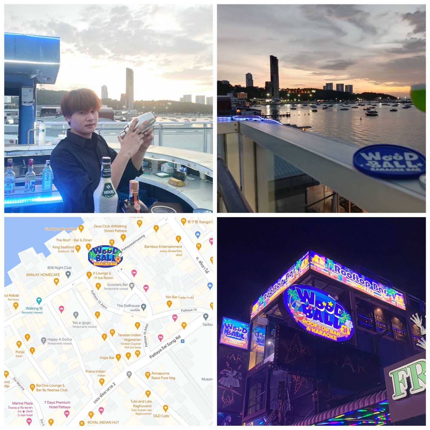 Good drinks, good food and great vibes too. Come join us at Woodball Pattaya for an amazing time. We have a rooftop bar with a beautiful view and our main lounge with non stop karaoke fun! See you soon! 🫶