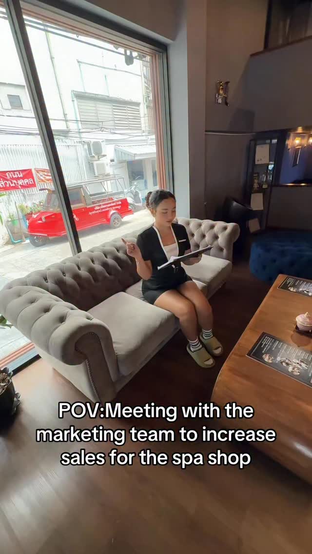 POV:Meeting with the marketing team to increase sales for the spa shop🙏