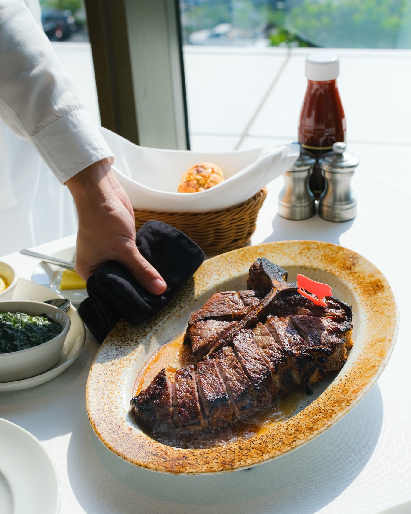 Elevate your Makha Bucha with a Masterpiece.
​
The grill is fired up at Wolfgang’s Steakhouse Thailand. Savor the unmatched flavor of our 28-day dry-aged USDA Prime Porterhouse, perfectly paired with our curated selection of crisp, refreshing mocktails.

Take in the stunning views of One Bangkok and enjoy a world-class dining experience in the heart of the city.
​
*𝐍𝐨 𝐚𝐥𝐜𝐨𝐡𝐨𝐥 𝐬𝐚𝐥𝐞𝐬 𝐨𝐧 𝐓𝐮𝐞𝐬𝐝𝐚𝐲, 𝐌𝐚𝐫𝐜𝐡 𝟑, 𝐟𝐨𝐫 𝐌𝐚𝐤𝐡𝐚 𝐁𝐮𝐜𝐡𝐚 𝐃𝐚𝐲*
​
━━━━━
For Reservation:
064-567-2929
 LINE ID: wg.reservation
reservation@wolfgangssteakhouse.th
━━━━━
Wolfgang's Steakhouse Bangkok
3rd Floor, The Storeys at One Bangkok
Hours:
Monday - Sunday from 11:30 AM – 11:30 PM (Last order 10:30 PM)
Lunch: 11:30 AM – 3:30 PM (Last order 3:00 PM)
​
#WolfgangsSteakhouseThailand #OneBangkok #BangkokDining #USDAPrime