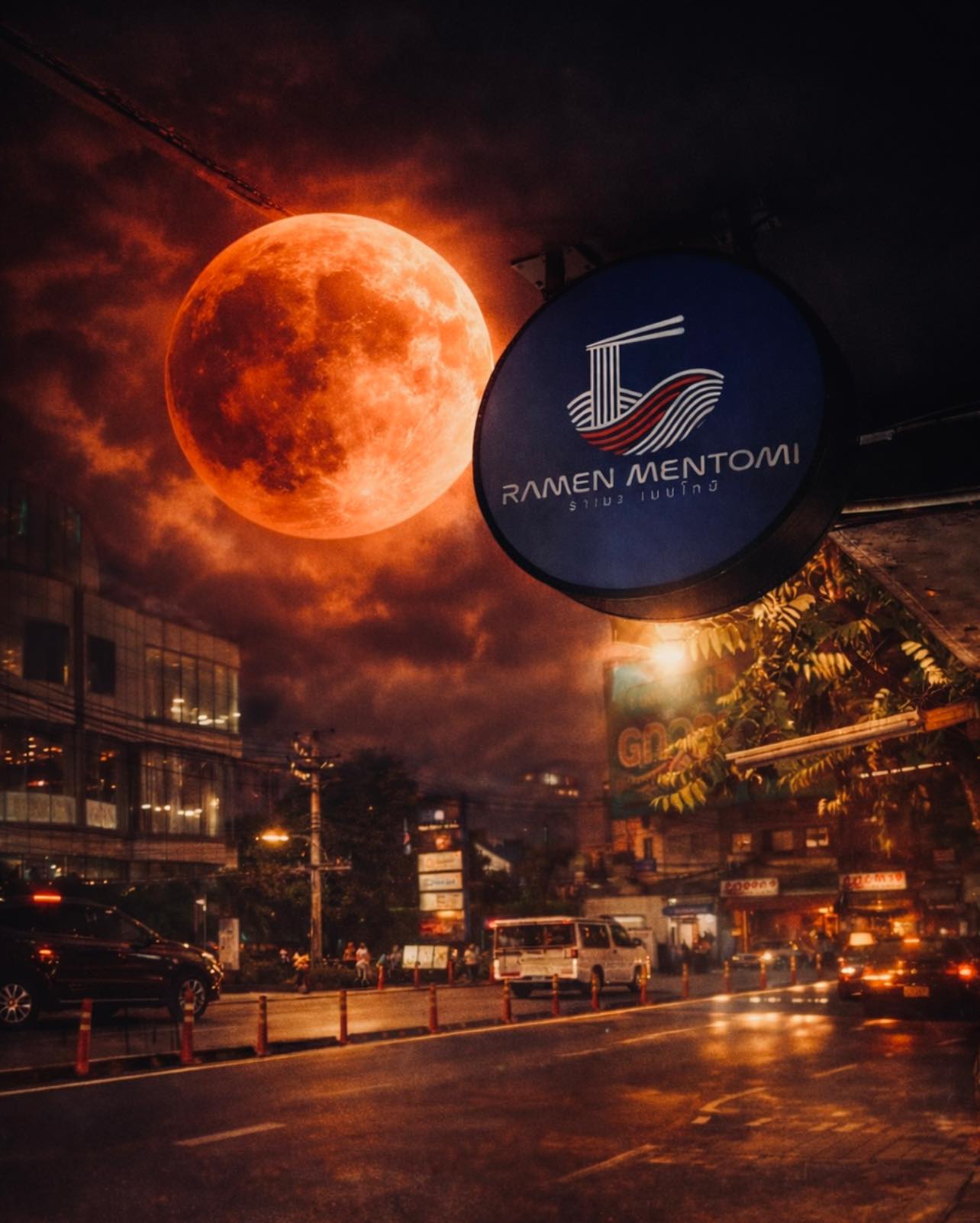 🌕 จันทรุปราคาคืออะไร?

จันทรุปราคาเป็นปรากฏการณ์ที่เกิดขึ้นเมื่อโลกเคลื่อนที่เข้าไปอยู่ระหว่างดวงอาทิตย์กับดวงจันทร์ ทำให้เงาของโลกทอดไปบังดวงจันทร์ ในช่วงที่เกิด “จันทรุปราคาเต็มดวง” แสงอาทิตย์จะหักเหผ่านชั้นบรรยากาศของโลก ทำให้ดวงจันทร์มองเห็นเป็นสีส้มแดง จึงถูกเรียกว่า “พระจันทร์สีเลือด (Blood Moon)”

⸻
🌙 ความเชื่อของคนไทยเกี่ยวกับจันทรุปราคา

ในอดีต บางพื้นที่จะมีการ
・ตีฆ้อง
・เคาะหม้อ
・ส่งเสียงดัง

ความเชื่อนี้มาจากการเชื่อว่า พระราหูกลืนดวงจันทร์ และการทำเสียงดังจะช่วยให้พระราหูคายดวงจันทร์ออกมา

ในทางโหราศาสตร์ไทย เชื่อว่าจันทรุปราคาอาจส่งผลต่อ
・อารมณ์
・พลังชีวิต
・ดวงชะตาในช่วงเวลานั้น

ดังนั้น บางคนจึงหลีกเลี่ยงการเริ่มต้นสิ่งสำคัญ หรือสวดมนต์ ทำบุญ เพื่อเสริมสิริมงคล

⸻
แม้ว่าความเชื่อเหล่านี้ยังคงอยู่
แต่สำหรับหลายคน จันทรุปราคาคือช่วงเวลาพิเศษ
ที่ได้เงยหน้ามองท้องฟ้า และตระหนักถึงความมหัศจรรย์ของจักรวาล

🌕 月食とは？

月食は、地球が太陽と月の間に入り、地球の影が月を覆うことで起こる現象です。

「皆既月食」の際には、太陽の光が地球の大気を通って屈折するため、
月が赤みを帯びたオレンジ色に見えます。
このことから「ブラッドムーン（Blood Moon）」とも呼ばれます。

⸻

🌙 月食に関するタイの信仰

昔、一部の地域では
・銅鑼（どら）を打つ
・鍋を叩く
・大きな音を出す

といった行為が行われていました。
これは、ラーフーが月を飲み込んだと信じられており、
その月を吐き出させるためだと考えられていました。

タイ占星術では、月食は
・感情
・生命エネルギー
・その時期の運勢

に影響を与える可能性があるとされています。

そのため、大切なことを始めるのを避けたり、
お祈りやタンブン（徳を積む行為）をして
縁起を良くしようとする人もいます。

⸻

🔭 信仰は今も残っていますが、
多くの人にとって月食は、
空を見上げ、宇宙の神秘に思いを馳せる特別な時間でもあります。 
#tonglor #ramenbkk #bangkokramen #ramenmentomi