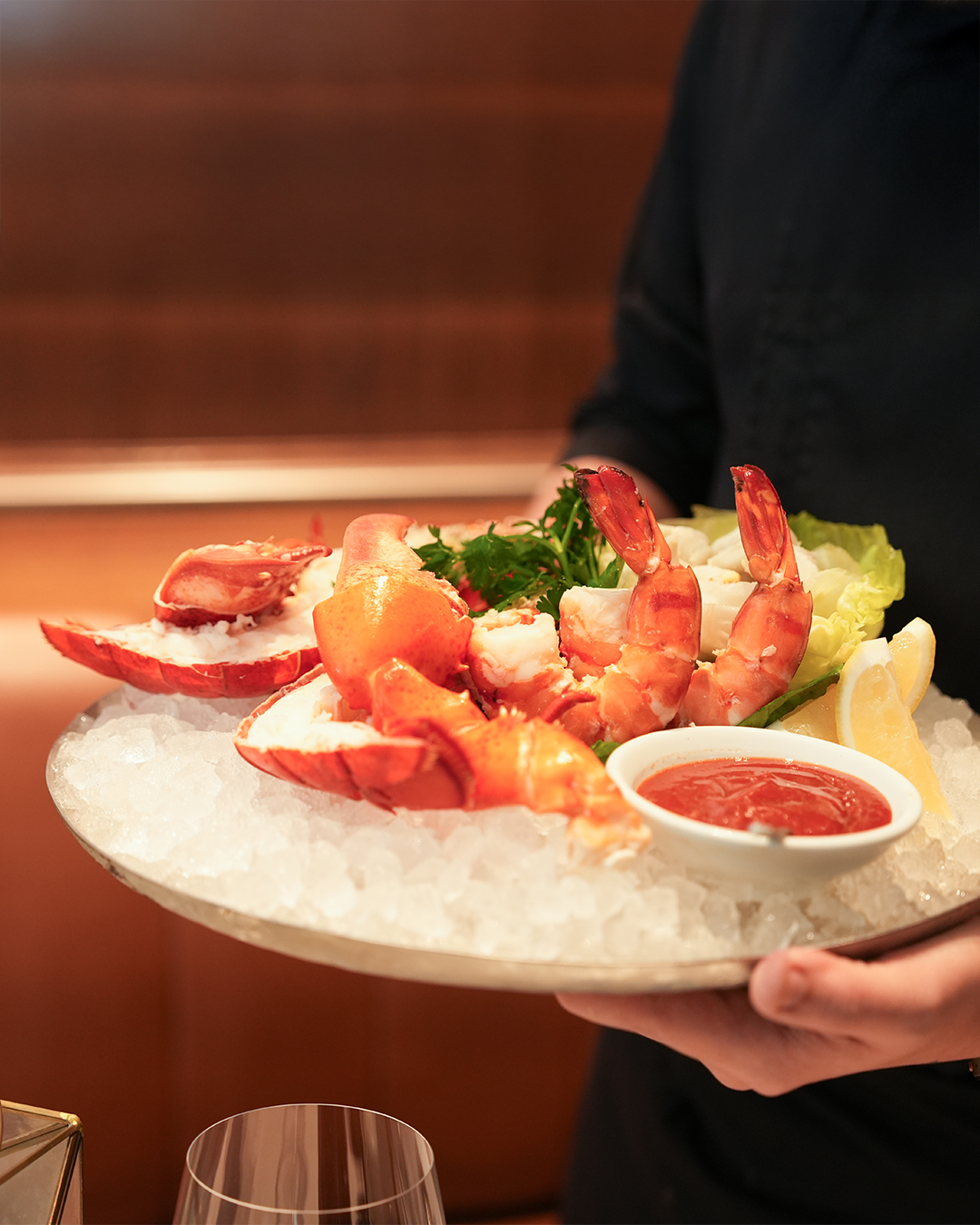Escaping the Bangkok heat? Head to Wolfgang’s Steakhouse at the Storeys.
​
March in Bangkok is heating up. Cool down with our Seafood Platter—featuring jumbo shrimp, Maine lobster, and jumbo lump crab meat. Perfectly paired with a crisp Sauvignon Blanc in our elegant dining room overlooking the city.
​
━━━━━
For Reservation:
064-567-2929
 LINE ID: wg.reservation
reservation@wolfgangssteakhouse.th
━━━━━
Wolfgang's Steakhouse Bangkok
3rd Floor, The Storeys at One Bangkok
Hours:
Monday - Sunday from 11:30 AM – 11:30 PM (Last order 10:30 PM)
Lunch: 11:30 AM – 3:30 PM (Last order 3:00 PM)
​
#WolfgangsSteakhouseThailand #OneBangkok #BangkokDining #USDAPrime