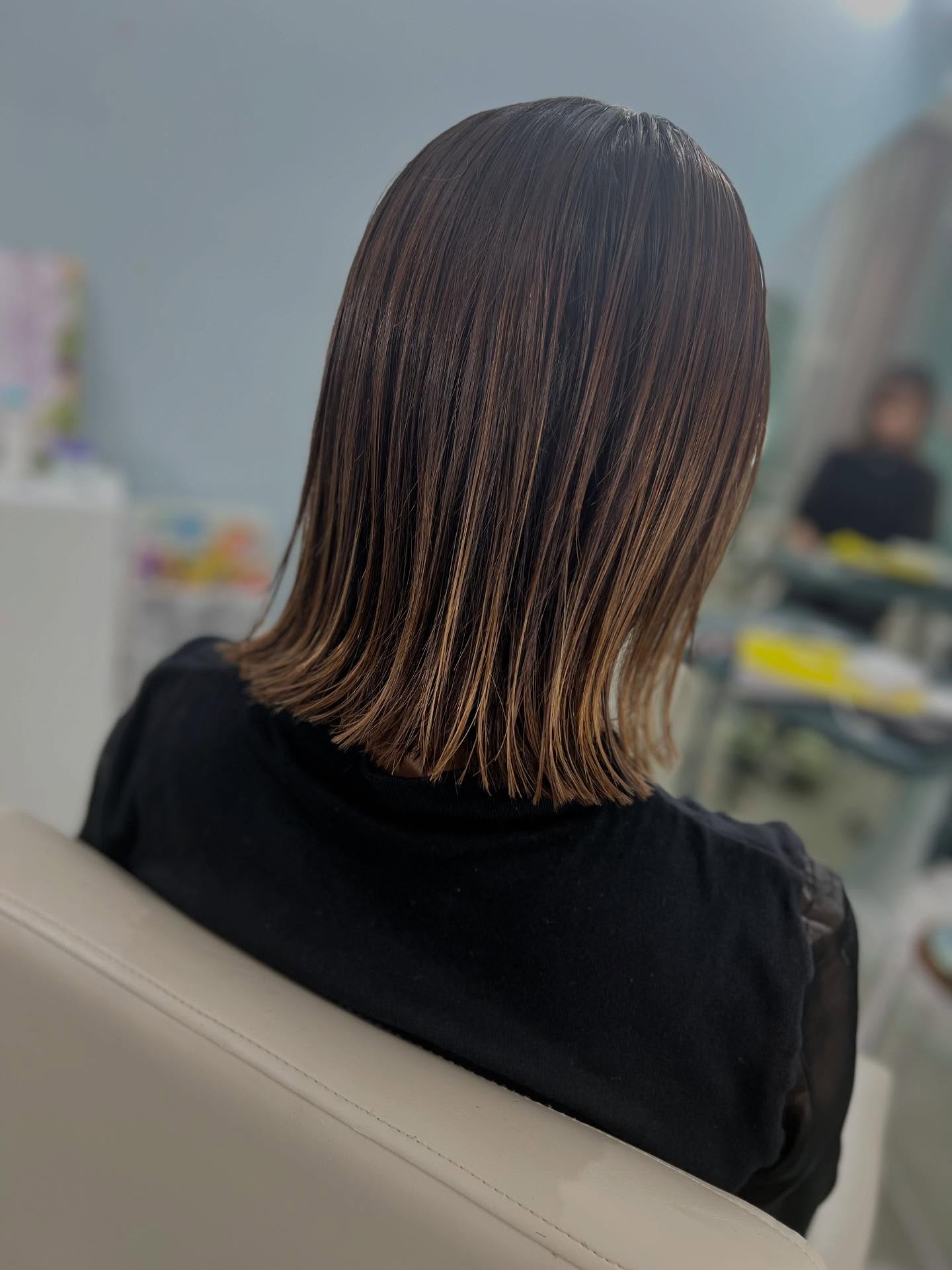 ⭐︎

結べる長さの切りっぱなしも大人気♪