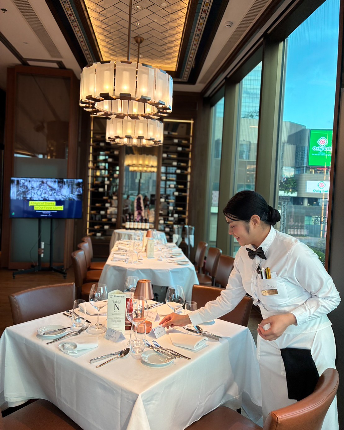 Impressing your international partners? Take them to New York.
​
Hosting delegates at One Bangkok? Treat them to a globally recognized standard of excellence. As the 40th branch of the legendary NYC brand, Wolfgang’s Steakhouse Thailand serves 100% USDA Prime Black Angus beef, dry-aged on average for 28 days.
​
It’s the familiar taste served with world-class Thai hospitality and panoramic views of Lumpini Park.
​
Contact our sales team now for Corporate Dining Privileges!
​
━━━━━
For Corporate Reservation:
Tel: 061-172-4456
LINE ID: saleswgth
sales@wolfgangssteakhouse.th
━━━━━
Wolfgang's Steakhouse Bangkok
3rd Floor, The Storeys at One Bangkok
Hours:
Monday - Sunday from 11:30 AM – 11:30 PM (Last order 10:30 PM)
Lunch: 11:30 AM – 3:30 PM (Last order 3:00 PM)
​
#WolfgangsSteakhouseThailand #OneBangkok #BangkokDining #USDAPrime