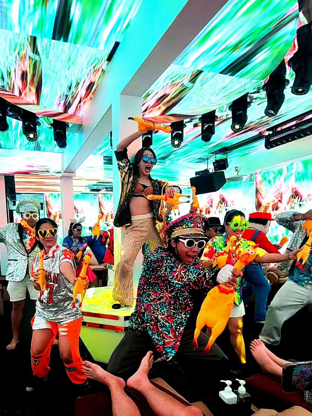 Flying chickens and non-stop energy! 🐥🚀✨

​Our show is so intense, you’ll be leaning forward in your seat!
Experience the legendary "Flying Chicken" moments and high-octane performances that keep you on the edge of your stay🕺🔥🌌

​Don't just watch the show—be part of the beautiful chaos!
​
#BradburyMassage #BangkokNightlife #Showtime #Instaworthy #ChickenDance