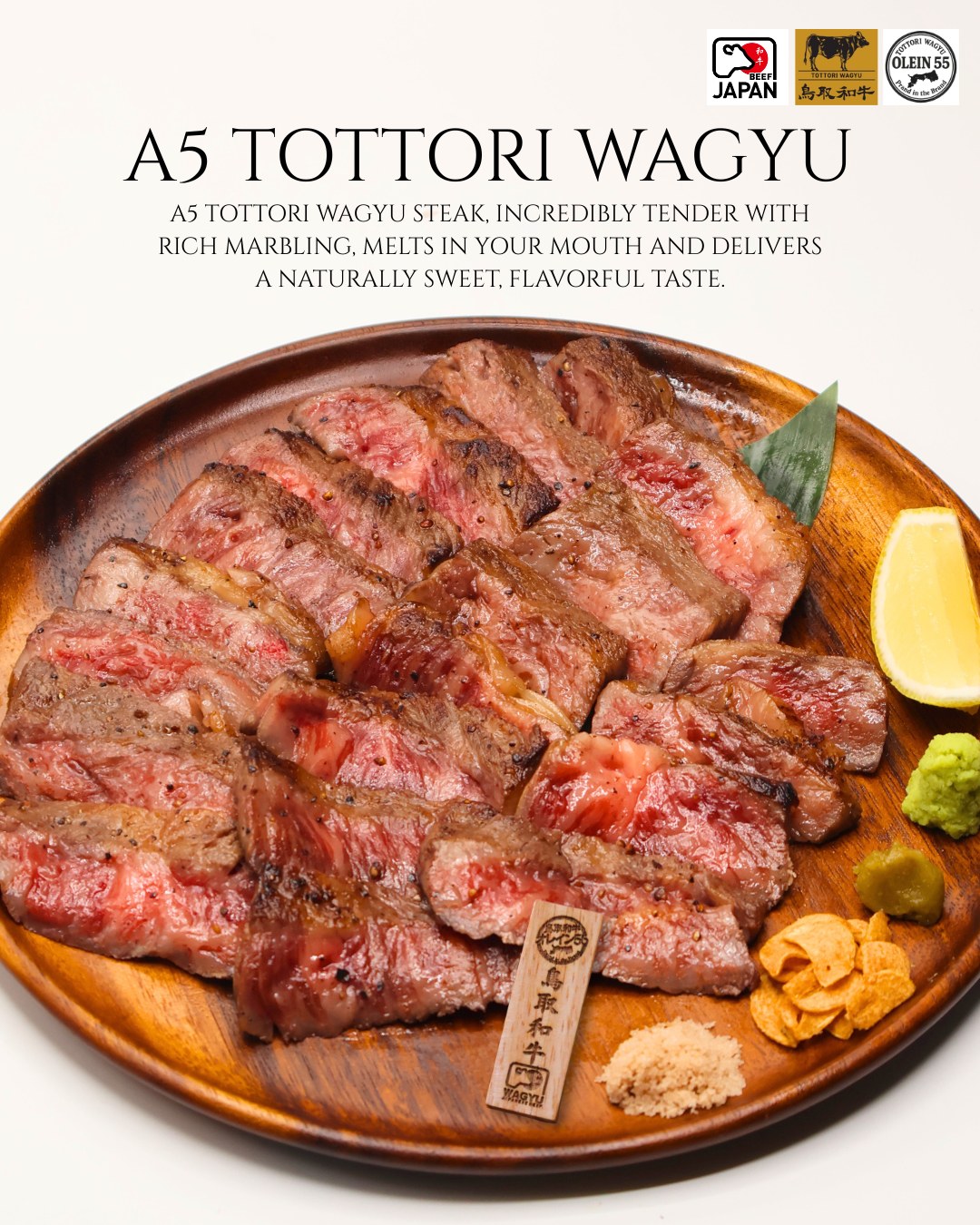 🇯🇵 A5 Tottori Wagyu Steak 🥩
Premium A5 Wagyu from Tottori, raised in a clean natural environment, known for its fine marbling, melt-in-your-mouth texture, and naturally sweet, delicate flavor.

เนื้อวากิวเกรด A5 จากจังหวัดทตโตริ 🇯🇵 เลี้ยงดูด้วยความใส่ใจในธรรมชาติอากาศบริสุทธิ์ ทำให้ได้เนื้อที่นุ่มละลายในปาก ไขมันแทรกละเอียดสวย และมีรสชาติหวานละมุนเป็นเอกลักษณ์เฉพาะตัว
ย่างหอมกำลังดีทุกคำ อร่อยแบบไม่ต้องปรุงเยอะก็โดดเด่น

📍พร้อมเสิร์ฟแล้ววันนี้

#WagyuLover #A5Wagyu #JapaneseBeef #SteakLovers #PremiumDining