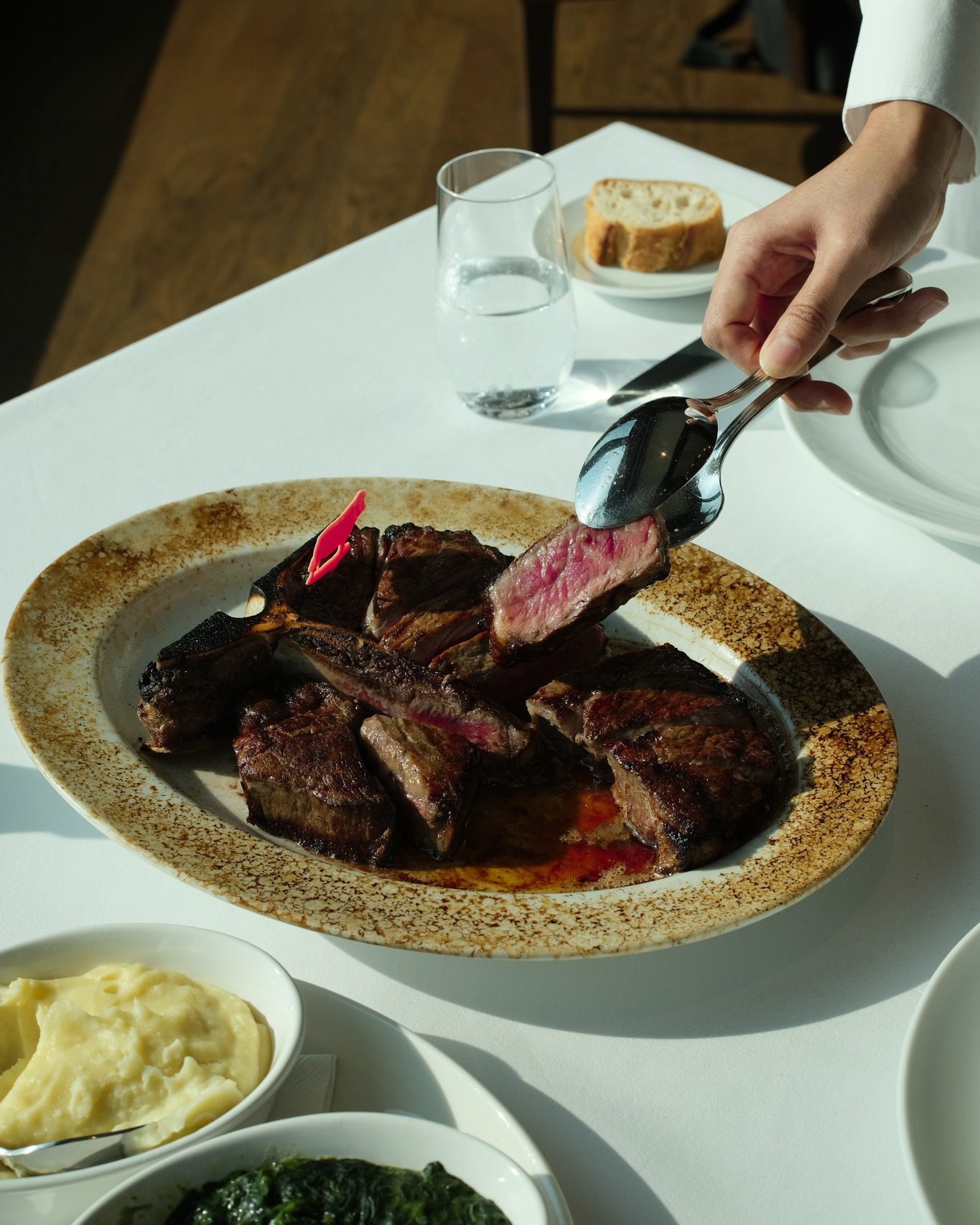 Honoring tradition this Chakri Memorial Day.
​
Celebrate the long weekend with a timeless family feast. Whether it’s a reunion or a quiet holiday lunch, our signature Porterhouse and classic sides provide the perfect backdrop for making memories.
​
Now accepting reservations for the holiday weekend.
​
━━━━━
For Reservation:
064-567-2929
LINE ID: wg.reservation
reservation@wolfgangssteakhouse.th
━━━━━
Wolfgang's Steakhouse Bangkok
3rd Floor, The Storeys at One Bangkok
Hours:
Monday - Sunday from 11:30 AM – 11:30 PM (Last order 10:30 PM)
Lunch: 11:30 AM – 3:30 PM (Last order 3:00 PM)
​
#WolfgangsSteakhouseThailand #OneBangkok #BangkokDining #USDAPrime