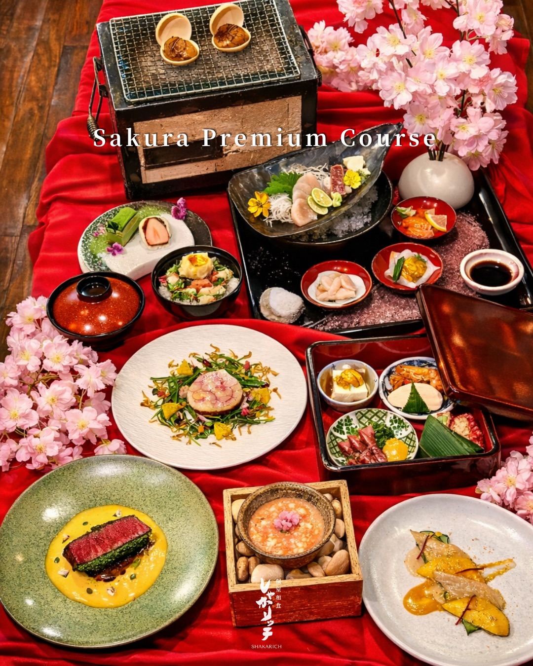 🌸 桜プレミアムコース

旬の食材を使用した、春限定のおまかせコース。
和牛や季節の鮮魚を中心に、素材の魅力を最大限に引き出した特別な内容です。

落ち着いた個室空間で、特別なひとときをお楽しみください。

桜プレミアムコース
3,500 Baht++（お一人様）

ご予約・お問い合わせはプロフィールのLINEまたはお電話より承ります。

🌸 Sakura Premium Course

A seasonal omakase course featuring the finest ingredients of spring.
Carefully crafted dishes including premium Wagyu and fresh seafood.

Enjoy a refined dining experience in our private rooms.

Sakura Premium Course
3,500 Baht++ per person

For reservations or inquiries, please contact us via LINE on our profile or by phone.

🌸 ซากุระพรีเมียมคอร์ส

คอร์สโอมากาเสะฤดูใบไม้ผลิ
คัดสรรวัตถุดิบตามฤดูกาล ทั้งเนื้อวากิวและอาหารทะเลสดใหม่

เพลิดเพลินกับมื้อพิเศษในห้องส่วนตัวบรรยากาศญี่ปุ่น

Sakura Premium Course
3,500 บาท++ ต่อท่าน

สำรองที่นั่งได้ทาง LINE ในโปรไฟล์ หรือโทรศัพท์

#Shakarich #Omakase #SakuraOmakase #BangkokDining #JapaneseRestaurant Washoku BangkokFood FineDining PrivateDining OmakaseBangkok