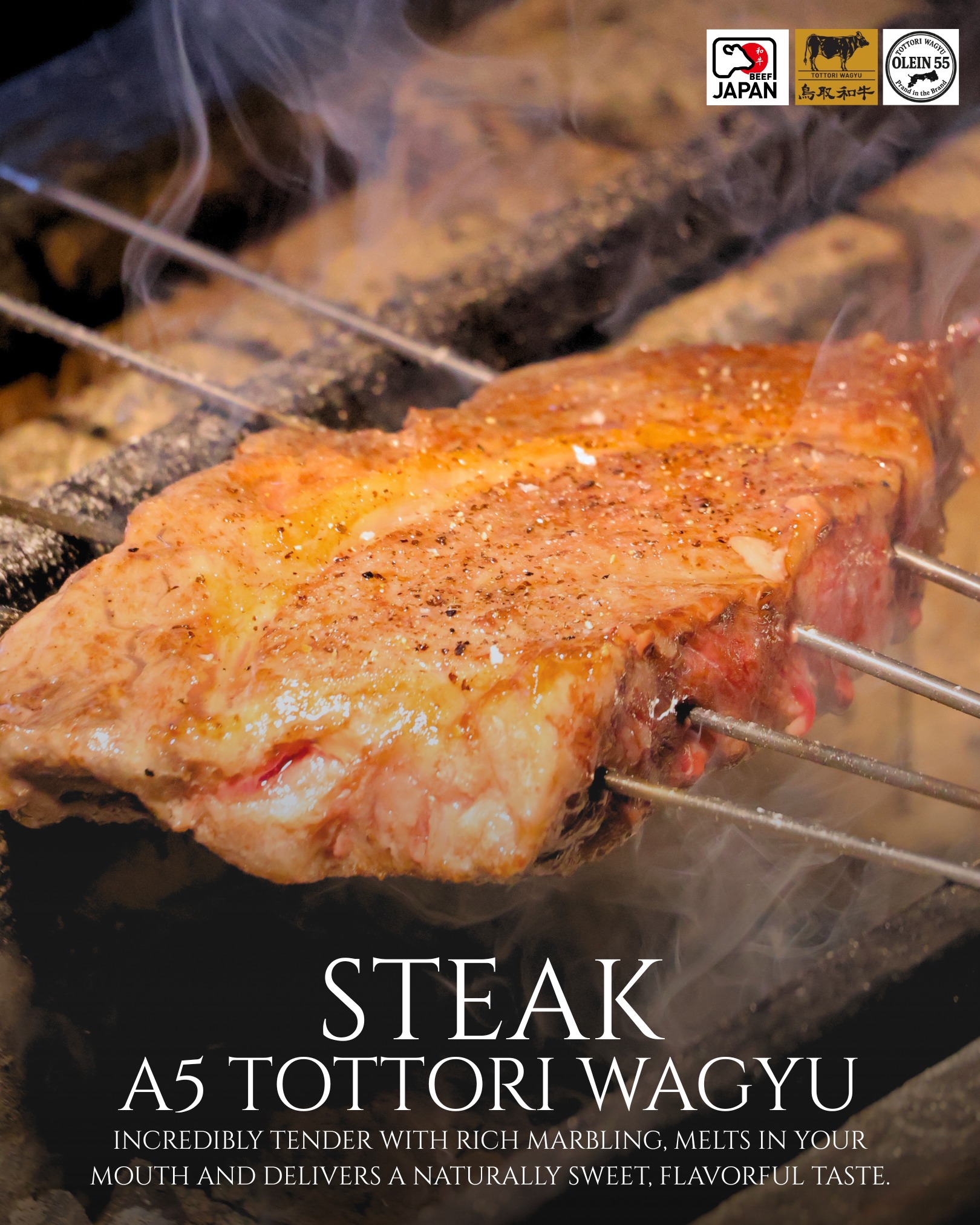 A5 Tottori Wagyu Steak 🥩🔥
Premium Japanese Wagyu with exceptional marbling
Incredibly tender, juicy, and melts in your mouth.

Grilled to perfection over charcoal for that rich, smoky aroma.
One bite and you’ll know what true Wagyu tastes like 🤤✨

เนื้อวากิวเกรดพรีเมียมจากญี่ปุ่น
นุ่มละลายในปาก ไขมันแทรกสวยทุกอณู
ย่างบนเตาถ่านหอมๆ เสิร์ฟร้อนๆ แบบฟินขั้นสุด!

📍Limited availability – reserve now!
#WagyuA5 #TottoriWagyu #เนื้อย่างพรีเมียม #สายเนื้อห้ามพลาด #JapaneseWagyu