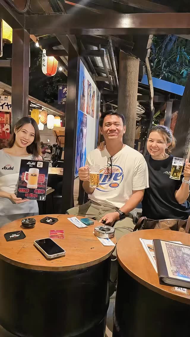 🍺今週末もやります🔥 
ASAHI SUPER DRY PROMOTION

先週来た人 → もう一回来てください😎 
まだの人 → 今週がチャンス

キンキンのアサヒで乾杯🍻 
週末はトン横で決まり🔥

📍トンロー横丁

#トンロー横丁 #バンコク居酒屋 #アサヒビール #週末イベント #バンコクナイト 🇹🇭