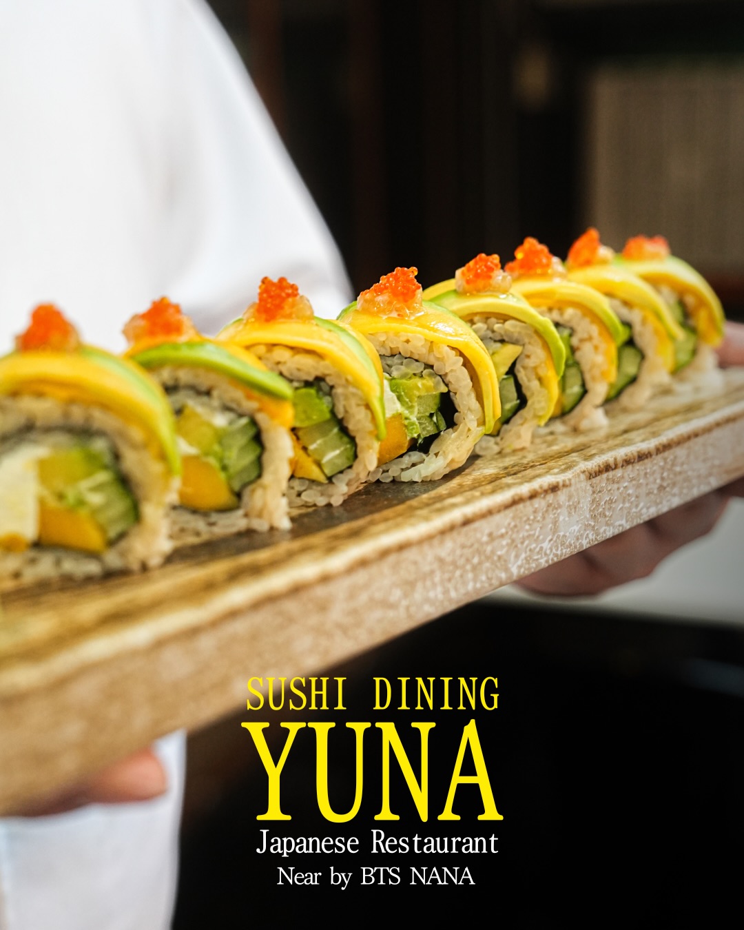 This month’s special: Mango Avocado Roll 🥭🥑
A perfect balance of sweetness and creaminess in every bite.
Fresh, light, and seriously addictive.

เมนูแนะนำประจำเดือน: โรลมะม่วงอะโวคาโด 🥭🥑
ความหวานของมะม่วง ผสมความครีมมี่ของอะโวคาโดอย่างลงตัว
สดชื่น เบาๆ แต่หยุดกินไม่ได้เลย

#yunabkk Bangkok #japanese_food