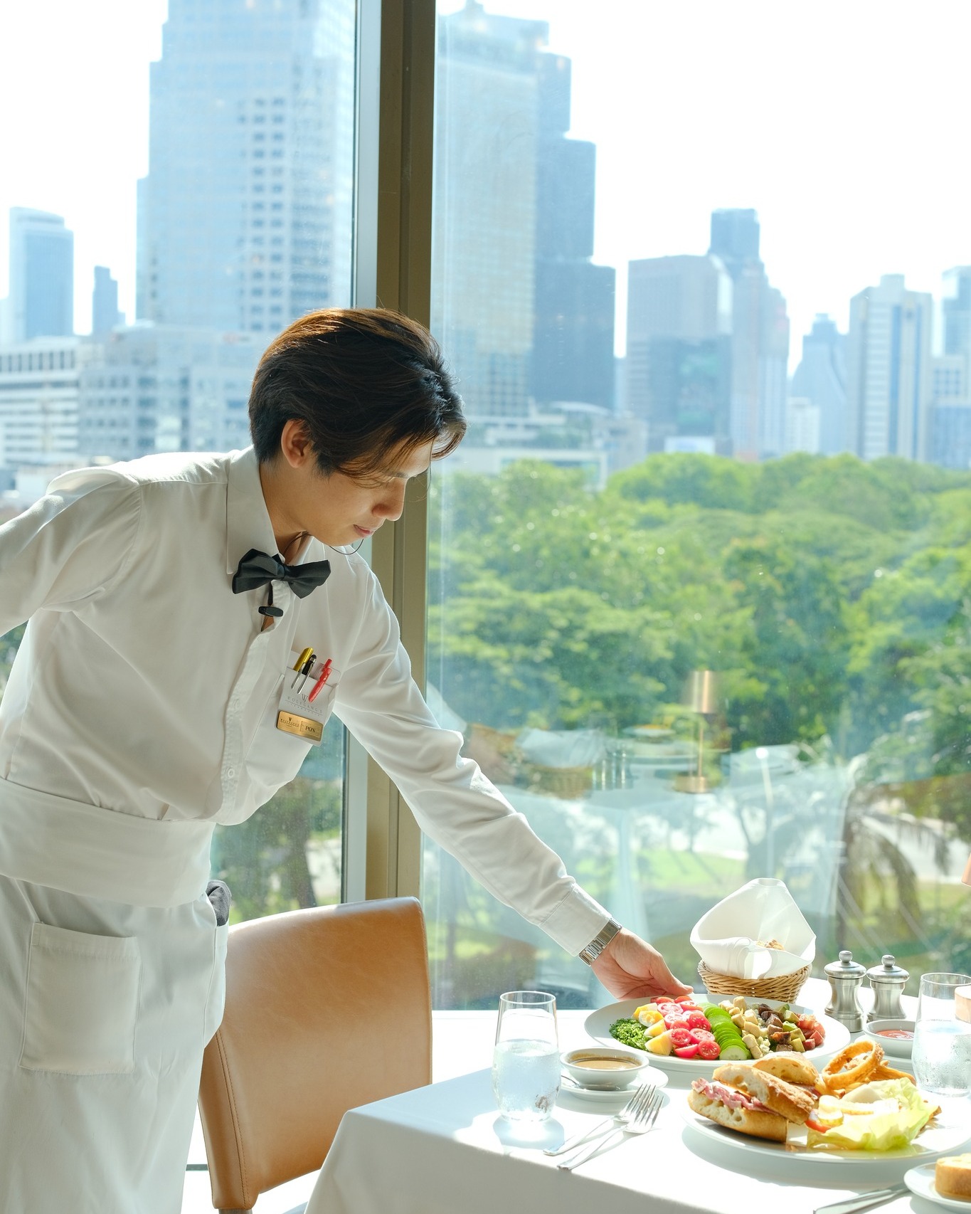 Elevate your lunch hour.
​
Located in the heart of the One Bangkok business district, our Lunch offer the prestige of a NYC steakhouse with the efficiency your schedule demands.
​
Elevate your midday break with our new Express Lunch menu. For just THB 990 net, enjoy a curated 3-course experience featuring the legendary flavors of New York—crafted for those who value both time and taste.
​
Served Daily: 11:30 AM – 3:00 PM.
​
━━━━━
For Reservation:
064-567-2929
LINE ID: wg.reservation
reservation@wolfgangssteakhouse.th
━━━━━
Wolfgang's Steakhouse Bangkok
3rd Floor, The Storeys at One Bangkok
Hours:
Monday - Sunday from 11:30 AM – 11:30 PM (Last order 10:30 PM)
Lunch: 11:30 AM – 3:30 PM (Last order 3:00 PM)
​
#WolfgangsSteakhouseThailand #OneBangkok #BangkokDining #USDAPrime