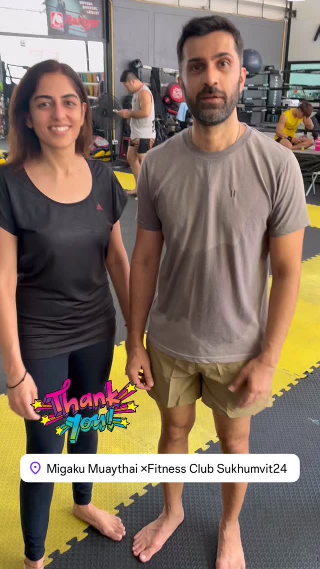 Feedback from today’s clients 🇮🇳
A couple visiting from India
※ We sincerely apologize for the noise. 
※We will work on improving it.

ความคิดเห็นจากลูกค้าวันนี้ 🇮🇳
คู่รักที่มาจากประเทศอินเดียครับ
※ ขออภัยสำหรับเสียงรบกวนด้วยครับ
※ทางเราจะปรับปรุงให้ดีขึ้นครับ

#muaythai #thaiboxing #ลดน้ำหนัก #ฟิตเนส #ออกกำลังกาย