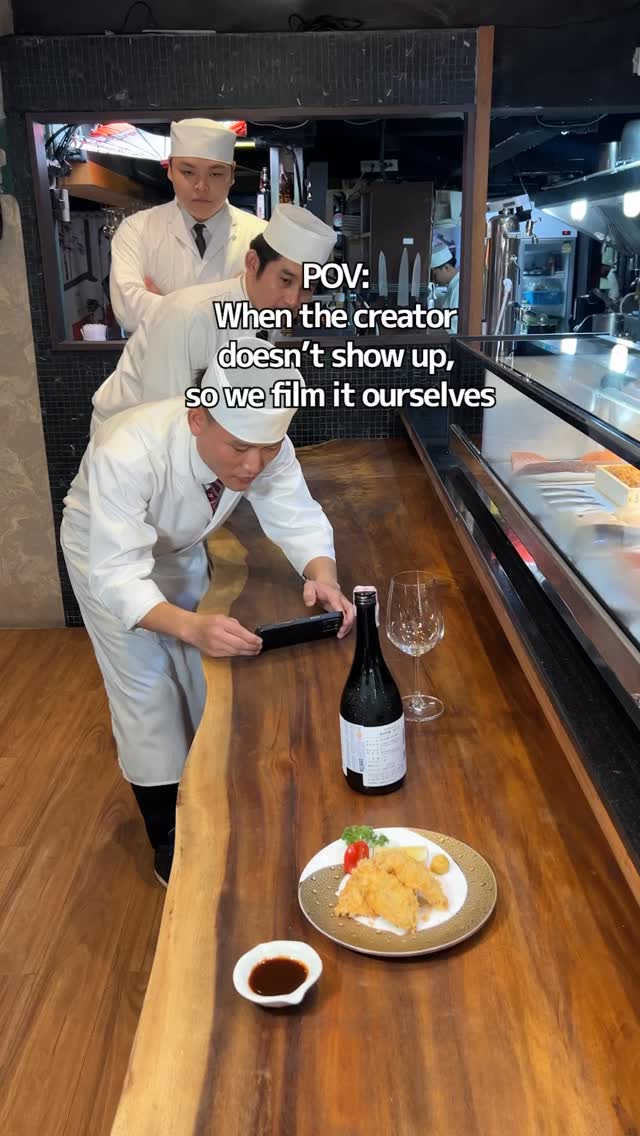 POV: When the creators doesn’t show up for filming 

#yunabkk #bkkrestaurant #japanesefoodbkk