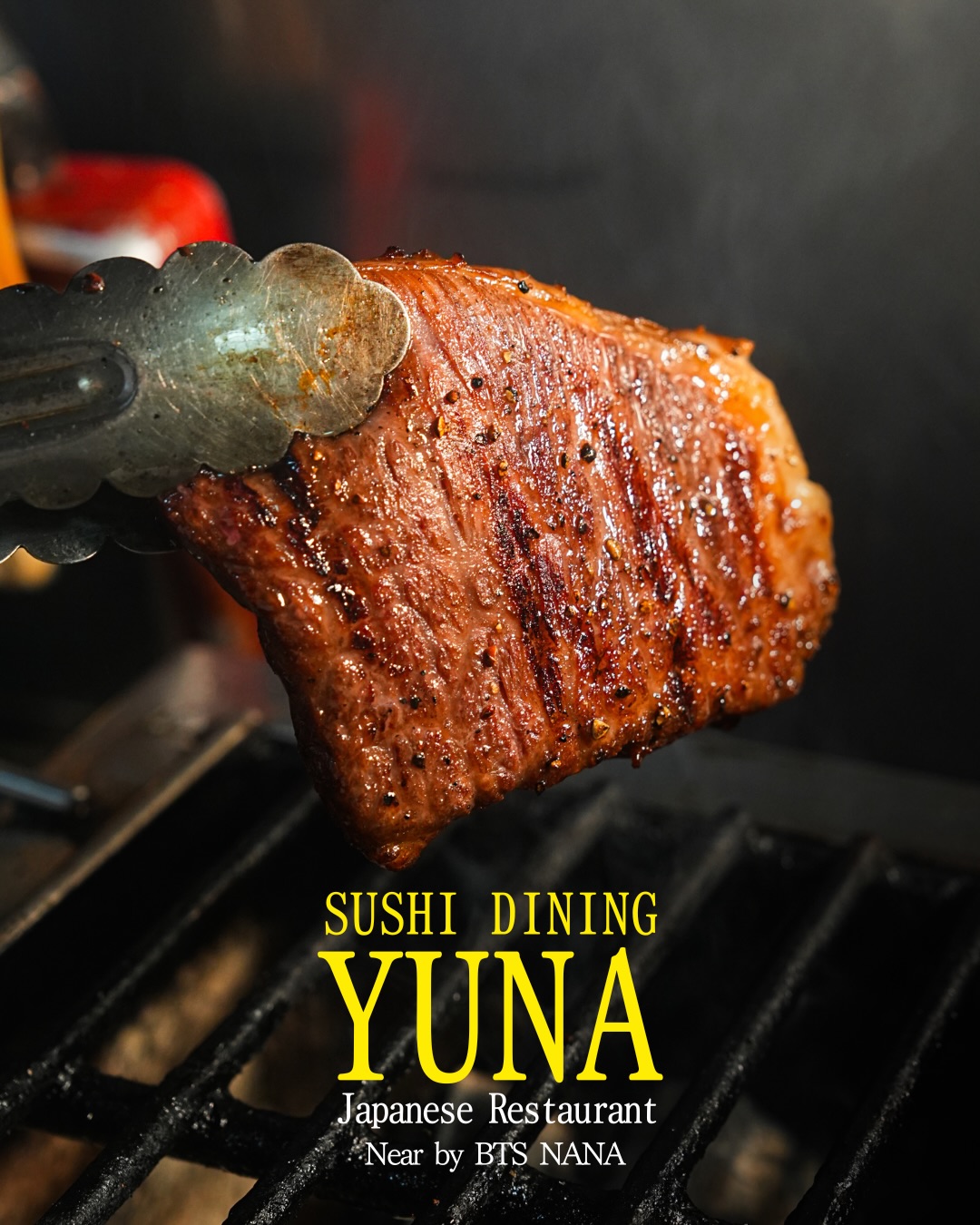 鳥取和牛ステーキ🥩

Tottori Wagyu, grilled to perfection.🔥

Rich marbling,
a melt-in-your-mouth texture,
and deep flavor in every bite.

The kind of steak
you’ll remember long after the last piece.

Experience premium Japanese Wagyu at YUNA.

📍 Near BTS Nana
　 Sukhumvit 11/1 Alley
📞 Tel: 02-067-2602
⏰ 11:00–01:00

For reservations, please call or DM us.