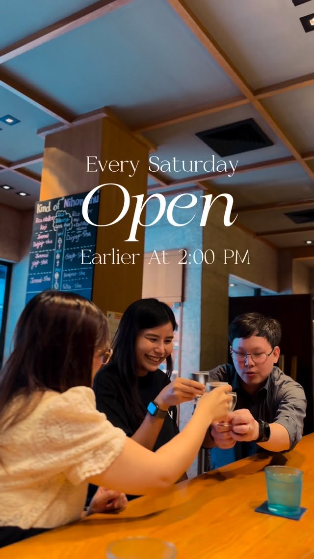 Starting the weekend early! 🕒 We’re open at 2 PM this Saturday. Let our experts guide your sake journey. 🍶✨

📌 Location: Orihara Shoten (Park Lane Ekkamai)
⏰ Open Daily: Mon-Sat 17:00 - 00:00 
 (Saturday Open 14:00-00:00)
🚗 Parking: Available inside Park Lane (Super convenient!)
🚆 BTS: Ekkamai Station (Exit 1)

#oriharashotenbangkok #ekkamaibar #bangkokbar #sakebarbkk #hiddenbarbangkok