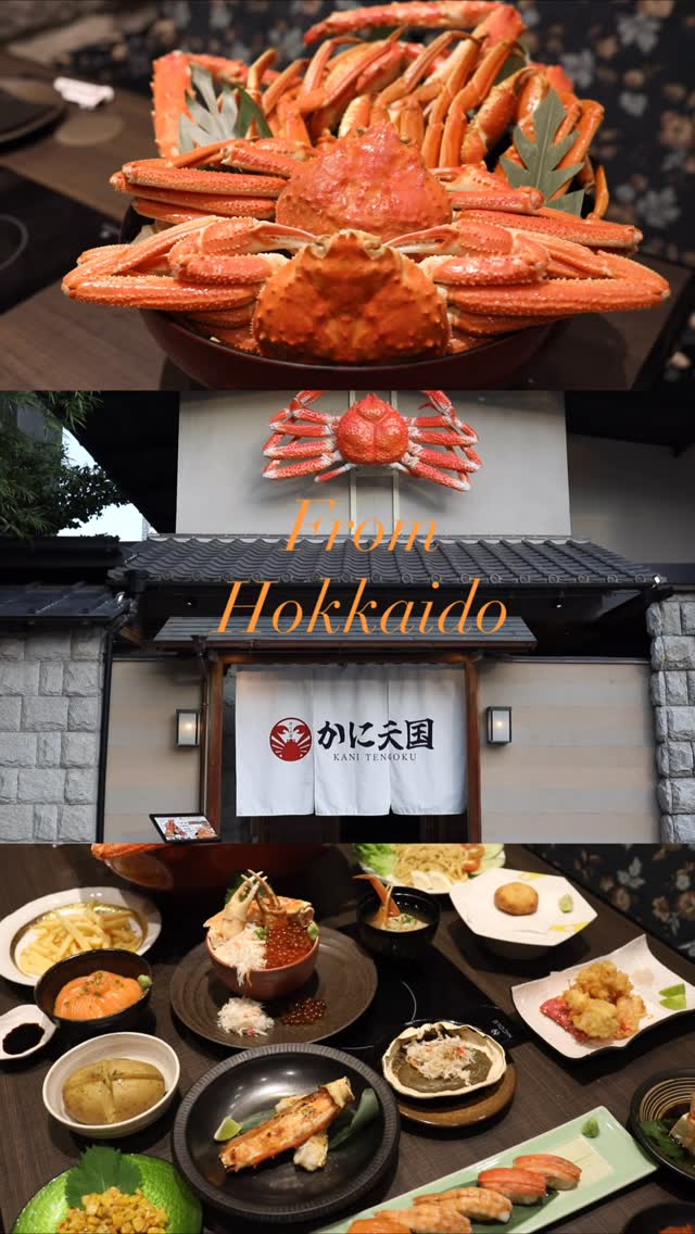 🦀 Fresh crab delivered directly from Hokkaido 
Indulge to your heart’s content in premium seafood ✨ 

Step inside and feel as if you’ve time-traveled to Japan 🇯🇵 
An authentic atmosphere, right here for you to enjoy. 

#kanitengokuasok #bangkok #asoke #asok