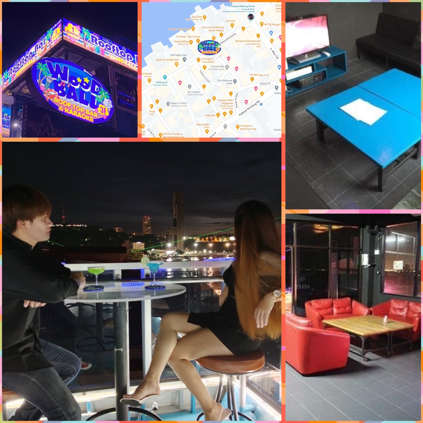 Good morning! Have a great week everyone! Come join us tonight for drinks and karaoke at Woodball Pattaya. Our karaoke system has many songs to choose from! Conveniently located on Walking Street, we offer the one and only rooftop bar in the vicinity. See you tonight! 😉