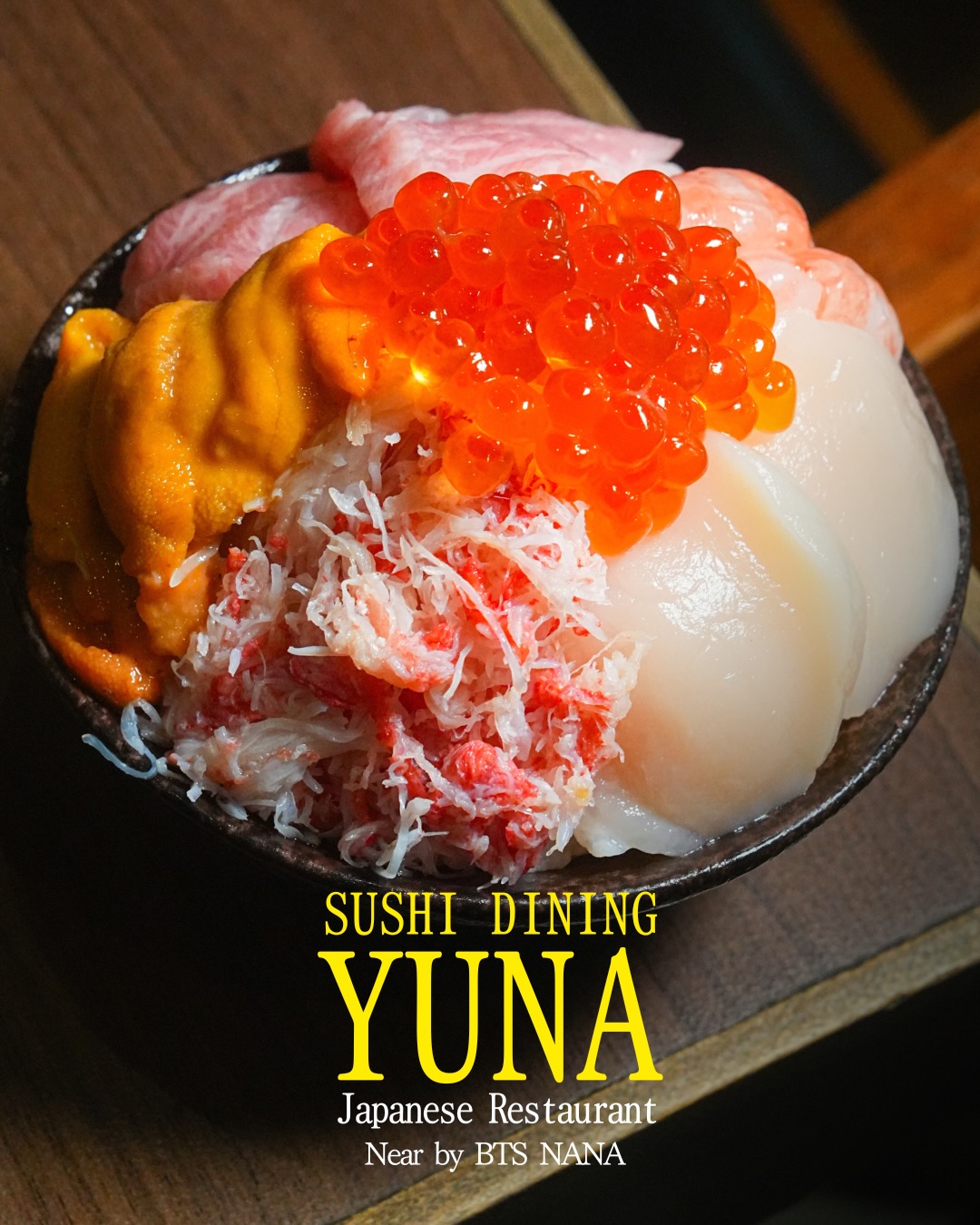 Mini Yuna donburi 🍜🍚

📍 Near BTS Nana
　 Sukhumvit 11/1 Alley
📞 Tel: 02-067-2602
⏰ 11:00–01:00

For reservations, please call or DM us.