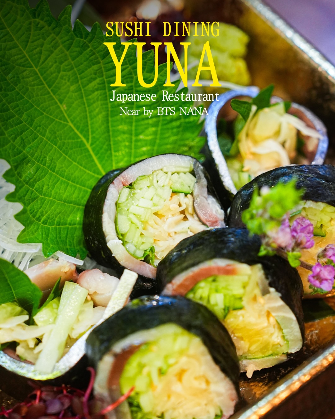 YUNA’s Saba Gari Maki 🐟✨
A perfect balance of rich mackerel and refreshing pickled ginger. One bite and you’re hooked.

#japaneserestaurants #bangkokgourmet