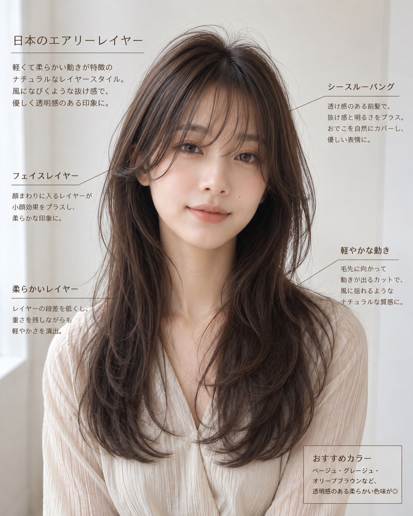 ✨ 日本風エアリーレイヤー ✨

軽やかで柔らかな動きが魅力の、人気レイヤースタイル。
シースルーバングとフェイスレイヤーで、透明感のある優しい印象に 💫

✔ ナチュラルな動き
✔ 小顔効果◎
✔ 毎日のスタイリングも簡単

さらにおすすめなのは、
ベージュ・グレージュ・オリーブブラウンなどの透明感カラー ✨
柔らかく上品な雰囲気をより引き立ててくれます。

今人気の東京トレンドヘアをぜひ体験してください 🇯🇵แปลไทย

✨ Japanese Airy Layer ✨

ทรงเลเยอร์สไตล์ญี่ปุ่นที่โดดเด่นด้วยความเบาสบายและการเคลื่อนไหวที่นุ่มนวล
พร้อมซีทรูแบงก์และเฟซเลเยอร์ ช่วยให้ลุคดูละมุน อ่อนโยน และมีความโปร่งเบา 💫

✔ ดูเป็นธรรมชาติ
✔ ช่วยให้ใบหน้าดูเล็กลง ◎
✔ จัดแต่งทรงง่ายในทุกวัน

สีผมที่แนะนำสำหรับลุคนี้ ✨
Beige / Greige / Olive Brown
โทนสีโปร่งใสที่ช่วยเพิ่มความนุ่มละมุนและความดู

✨ Japanese Airy Layer ✨

Soft, airy, and effortlessly elegant.
This trendy Japanese layered hairstyle creates beautiful natural movement with a light and feminine touch 💫

✔ Natural soft texture
✔ Face-framing layers for a smaller-looking face
✔ Easy daily styling

Recommended hair colors for this look ✨
Beige / Greige / Olive Brown
These transparent, soft-tone colors perfectly enhance

We use High quality products from Japan 

🚘 ฟรีที่จอดรถ
👇🏻
Booking : 📕
Line oa @cyanbkk
Tel. 020092616
  0622922841
Open hours :⏰
Everyday 9.30-18.30 น.

#hairsalonbangkok  #hairsalon #japanesesalon #japanesehair #tokyohair
japanesehaircolor ashhair beigehair
haircolor bangkoksalon ร้านทำผมสไตล์ญี่ปุ่น
hairtransformation ร้านทำผมทองหล่อ

バンコク美容室  トンロー美容室  日本人美容師 透明感カラー
アッシュカラー ベージュカラー 外国人風カラー ThonglorSalon bangkokjapanesesalon