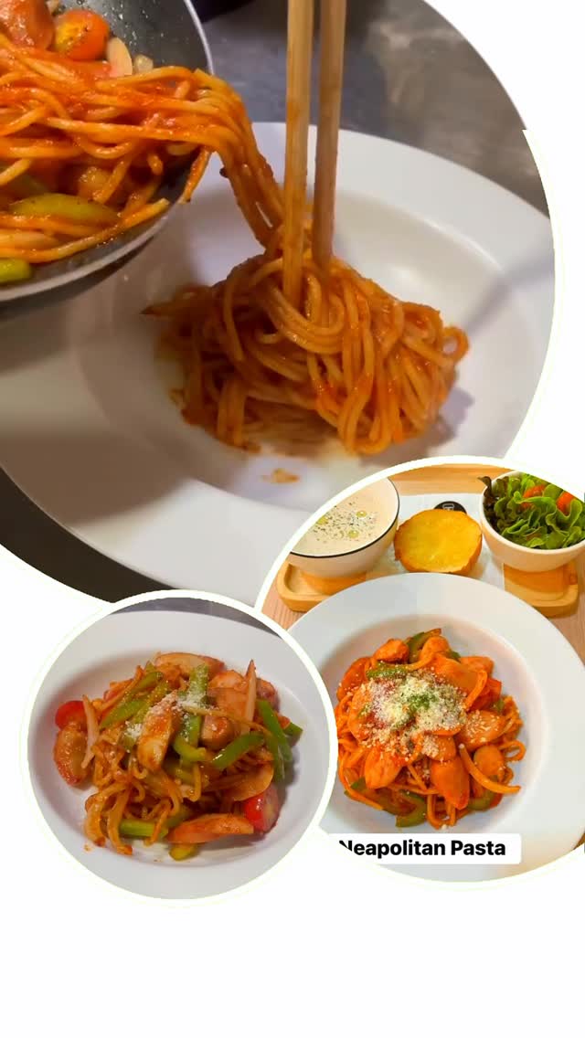 🍝 Neapolitan Pasta เมนูยอดฮิตสไตล์ญี่ปุ่น 🇯🇵
พาสต้าซอสมะเขือเทศเข้มข้น คลุกเคล้ากับไส้กรอกชิ้นโต หอมชีสทุกคำ
เสิร์ฟพร้อมซุป สลัด และขนมปังเนย ครบจบในเซตเดียว✨

📍อิ่มอร่อย คุ้มค่า เหมาะทั้งมื้อกลางวันและมื้อเย็น
แวะมาลองความอร่อยกันได้แล้ววันนี้

📌MAP
https://maps.app.goo.gl/stbsuDxw4XkGBivu5?g_st=ic
☎️ 02 0370809
🛵 สั่ง Delivery อร่อยฟิน~ ได้ถึงที่บ้านแล้ว คลิกลิงก์เลย! 👇
Grab: https://bit.ly/303QHYr
Wongnai Lineman : https://lin.ee/ieqzISN

#bangkokcafe
#バンコクぐるめ部 #バンコクレストラン

#NeapolitanPasta #HakataCoffee LunchSet JapaneseCafe พาสต้า อาหารญี่ปุ่น คาเฟ่ญี่ปุ่น อร่อยบอกต่อ