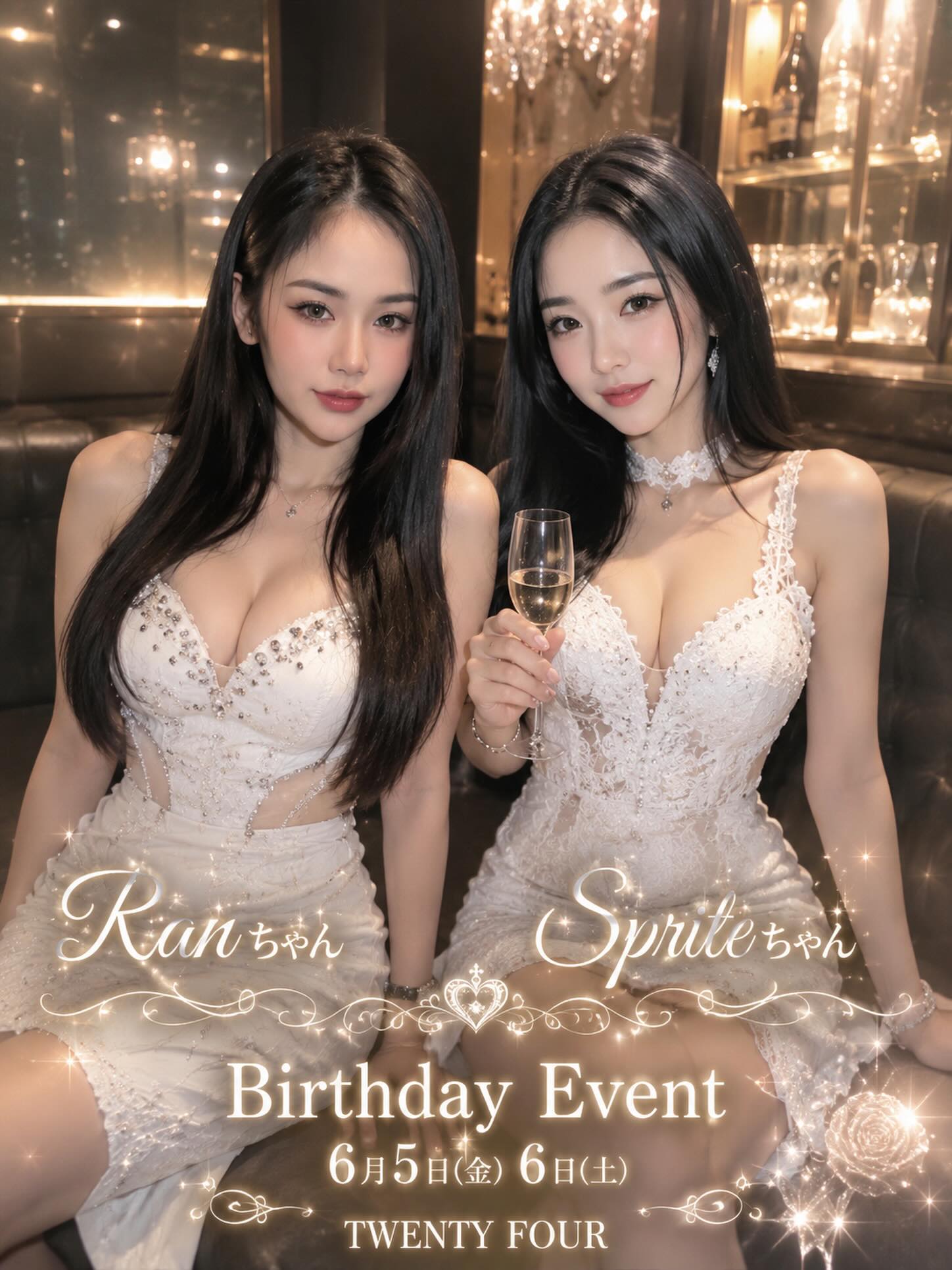 今日は少し涼しくて、ホッと一息つけますね🌧️✨

お休みの方も多いかもしれませんが、TWENTY FOURは元気にお迎えしています！今週末に控えているのは、RanちゃんとSpriteちゃんの誕生日イベント🎉🍹お二人とも大のお酒好きなので、みなさんと一緒に楽しい時間を過ごせるのを心待ちにしています。

お祝いにいらしてくださいね！2人との思い出を一緒に作りましょう🎁

#Bangkok
#カラオケバー
#ダーツ
#バンコク遊び
#曼谷夜生活