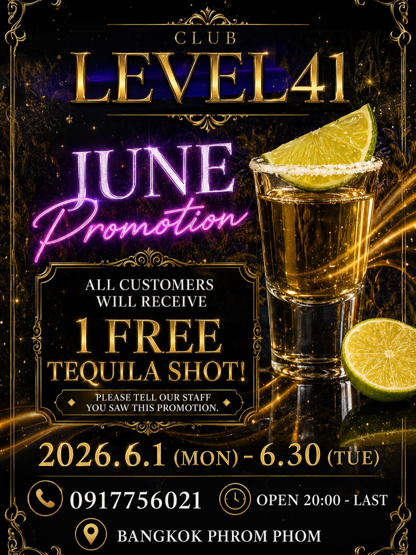 週末まであと少し🥂✨

忙しい毎日の中で、
少しだけ肩の力を抜いて過ごす夜を。

気の合う仲間と一杯。
仕事終わりにゆっくり一杯。

そんな何気ない時間が、
明日への活力になるものです🍷

💎 Club LEVEL41 💎

バンコク・プロンポンで
落ち着いた大人の夜をお楽しみください。

本日は比較的スムーズにご案内可能です📲

ご来店予定の方は
お気軽にDMまたはお電話ください📩

📍BTSプロンポン
📍Club LEVEL41

今夜も皆様のご来店をお待ちしております🌙

The weekend is just around the corner 🥂✨

Take a break from your busy schedule and enjoy a relaxing evening.

Whether it’s a drink with friends
or a quiet glass after work,

sometimes the simplest moments become the most memorable 🍷

💎 Club LEVEL41 💎

Experience an elegant night in the heart of Phrom Phong, Bangkok.

We are available for walk-ins tonight 📲

For reservations and inquiries,
please contact us via DM or phone 📩

📍 BTS Phrom Phong
📍 Club LEVEL41

We look forward to welcoming you tonight 🌙

距离周末只剩一步之遥🥂✨

忙碌的生活中，
别忘了给自己一点放松的时间。

无论是与朋友小酌一杯，
还是下班后独自享受宁静时光，

这些平凡的瞬间，
往往最令人难忘🍷

💎 Club LEVEL41 💎

位于曼谷鹏蓬（Phrom Phong）地区，
为您带来优雅舒适的夜晚。

今晚可轻松安排入座📲

欢迎通过私信或电话预约📩

📍 BTS Phrom Phong
📍 Club LEVEL41

今晚期待您的光临🌙

주말이 코앞으로 다가왔습니다 🥂✨

바쁜 일상 속에서
잠시 여유를 가져보는 건 어떨까요?

친구들과 함께하는 한 잔,
혹은 퇴근 후 조용히 즐기는 한 잔.

소소한 시간이
가장 특별한 추억이 되기도 합니다 🍷

💎 Club LEVEL41 💎

방콕 프롬퐁에서
품격 있는 밤을 즐겨보세요.

오늘은 비교적 원활하게 안내 가능합니다 📲

예약 및 문의는
DM 또는 전화로 부탁드립니다 📩

📍 BTS 프롬퐁
📍 Club LEVEL41

오늘 밤도 여러분을 기다리고 있겠습니다 🌙

#バンコク
#キャバクラ
#スナック
#カラオケ