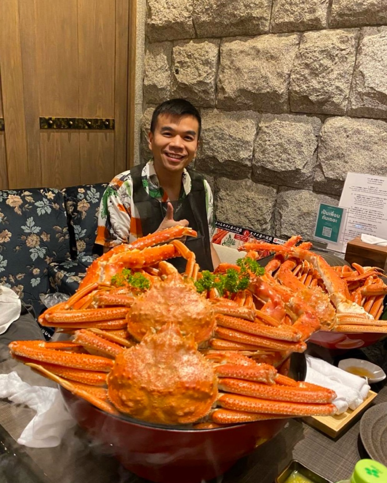 ご来店誠にありがとうございます。🥳🦀✨️
📍Kanitengoku Asok Sukhumvit23
☎0800743032
LINE @080vecfn
Whats App +66 80 074 3032
📅Monday - Thursday, Saturday - Sunday ⏰11:30 AM - 11:00 PM
📅Friday
⏰3:00 PM - 11:00 PM