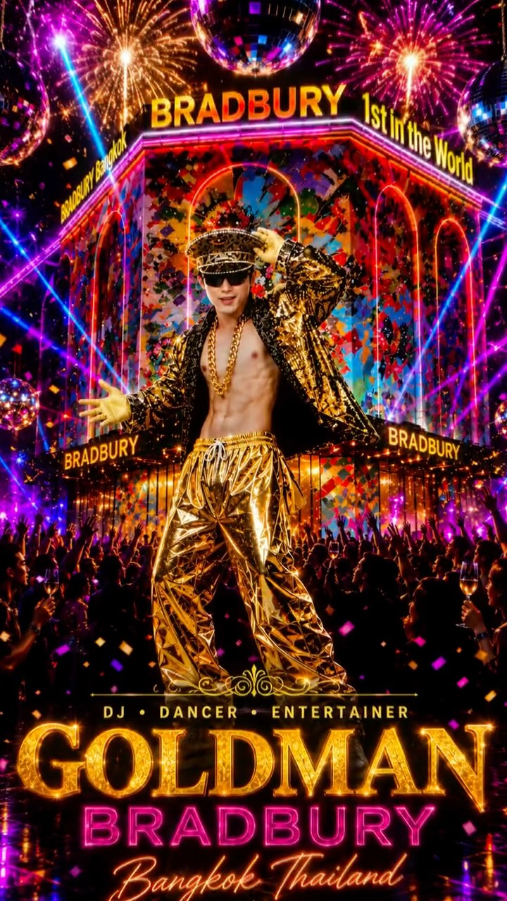 GOLDMAN ✨

A dancer.
A performer.
An entertainer.

Bringing energy, smiles, and unforgettable moments to every show.

Proudly performing at BRADBURY Bangkok.

🇯🇵➡️🇹🇭

Meet one of the entertainers behind the world’s noisiest massage experience.

This is GOLDMAN.

📍 Bradbury - Soi Sukhumvit 61
⏰ 12:00 – 0:00⁡
⁡
#GOLDMAN #bradburybangkok #dancer #bangkok #thailand